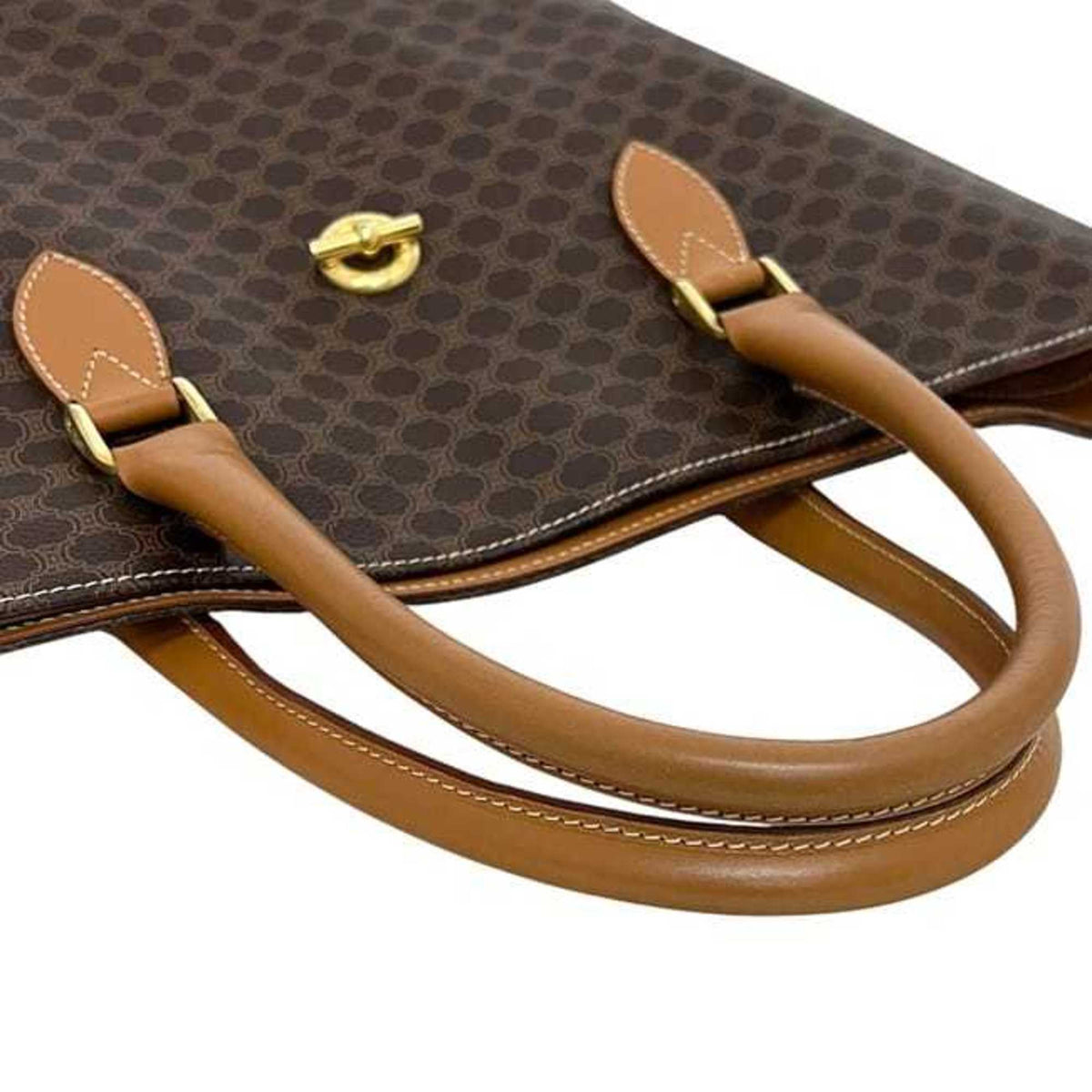 Celine Brown Pvc Leather Tote Bag (Pre-Owned)