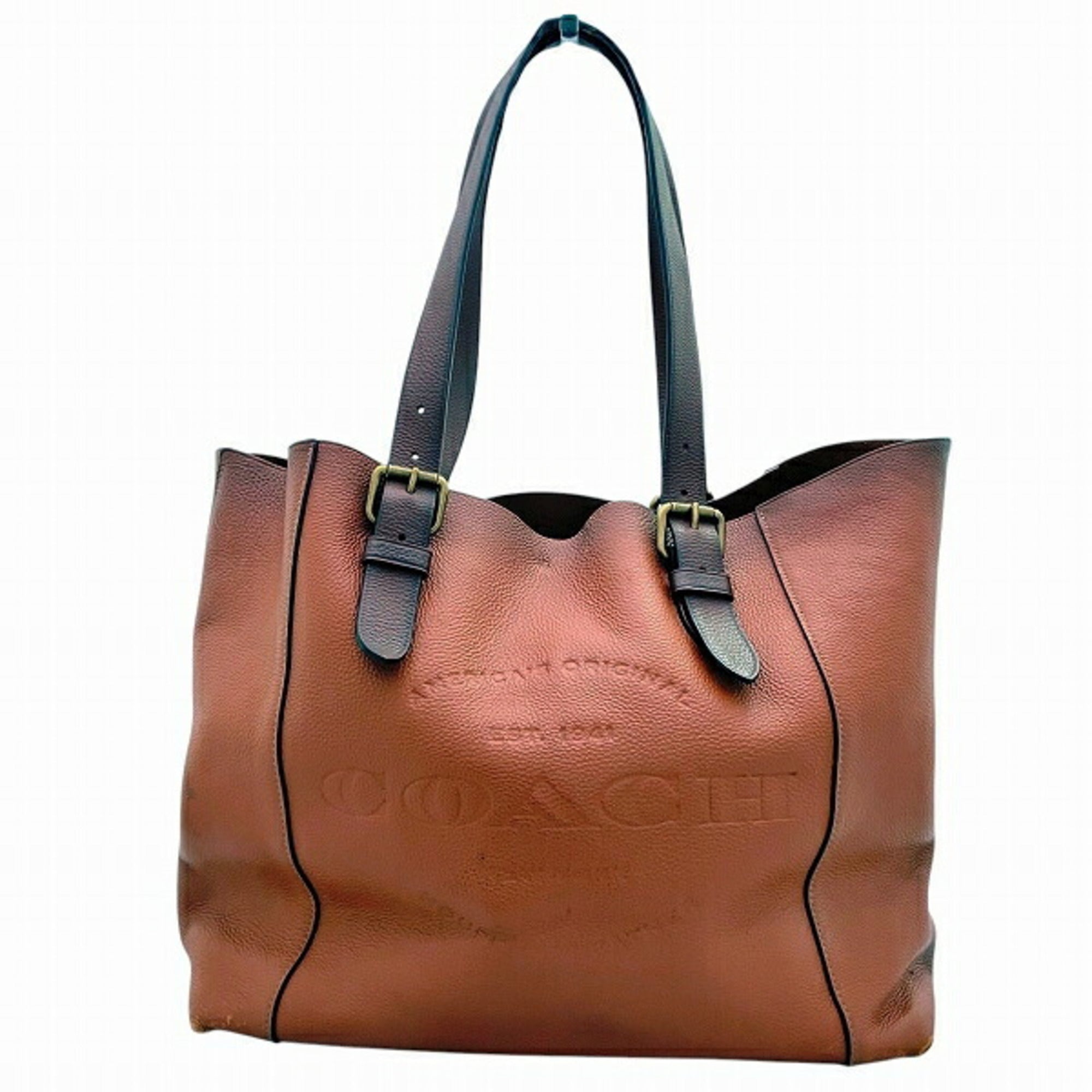 Coach Brown Leather Tote Bag (Pre-Owned)