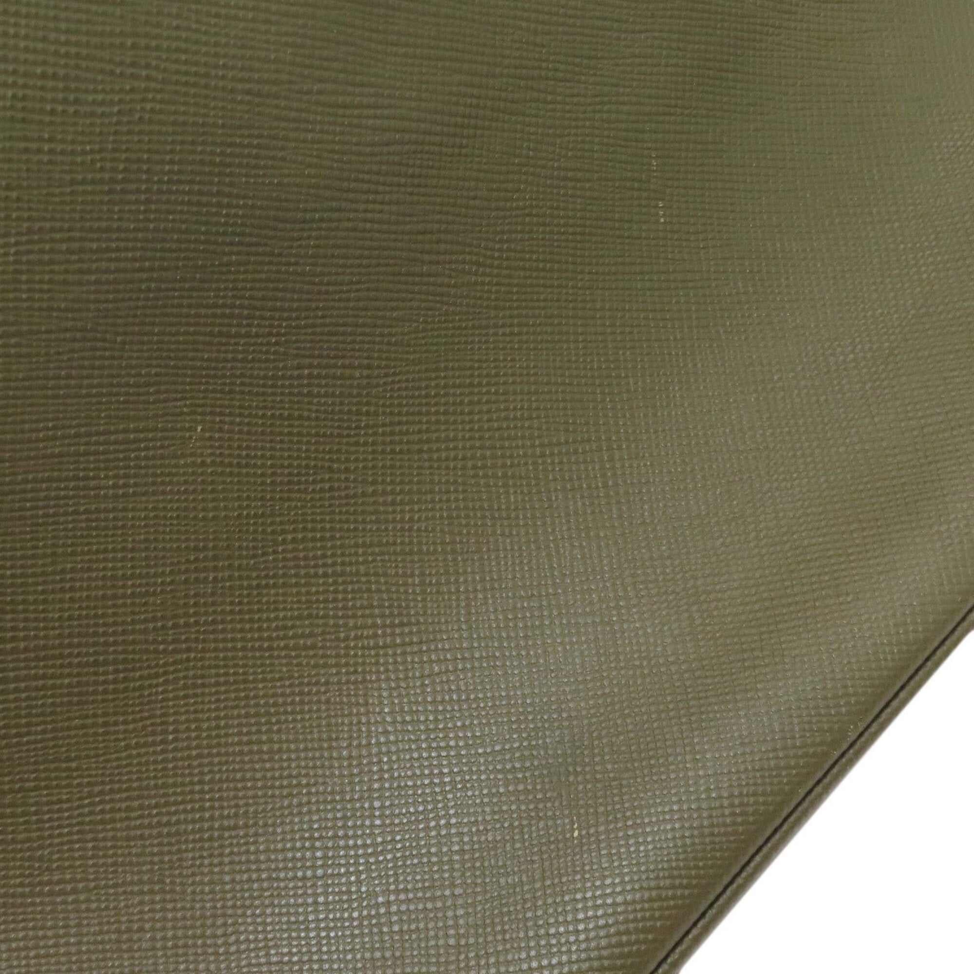 Prada Saffiano Green Saffiano Handbag (Pre-Owned)