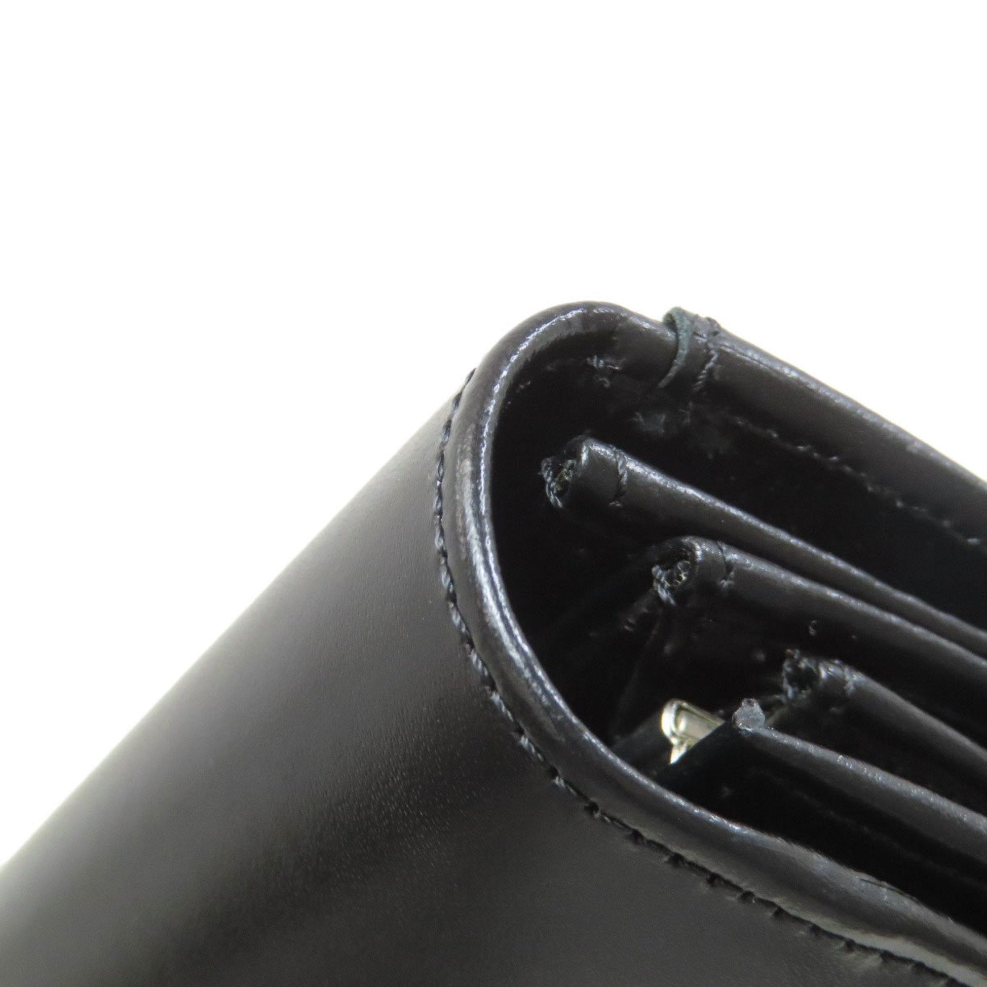 Celine Black Leather Long Wallet (Bi-Fold) (Pre-Owned)