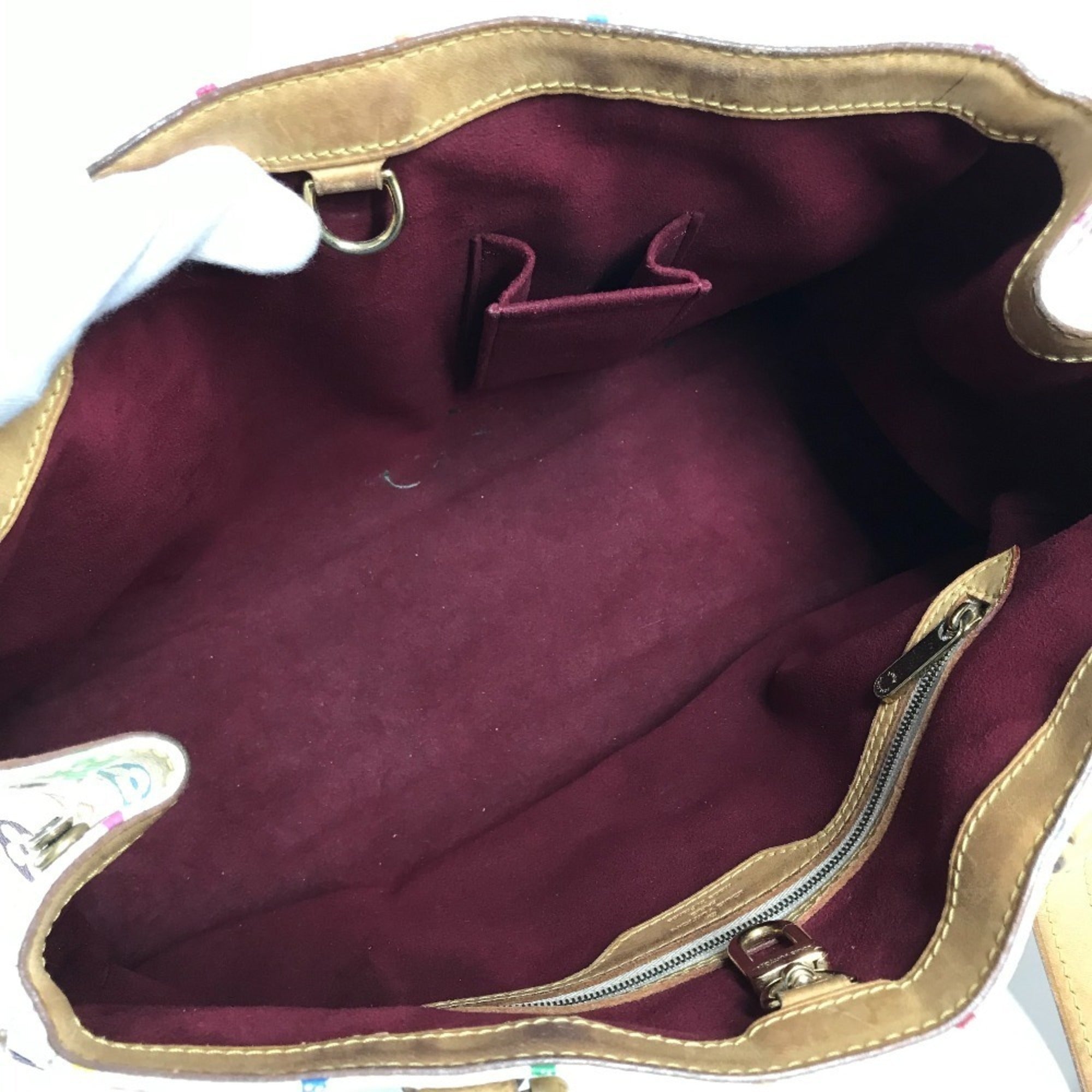 Louis Vuitton Blanc Monogram Multicolore Shoulder Bag Tote Bag (Pre-Owned)