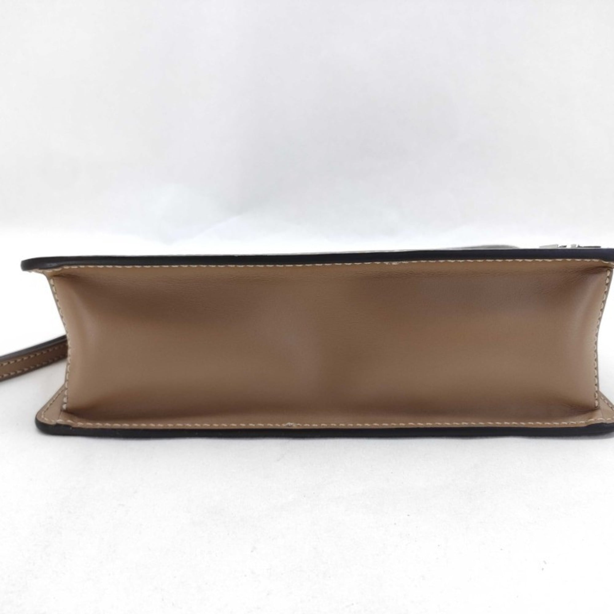 Fendi Zucca Brown Pvc Leather Clutch Bag Handbag (Pre-Owned)
