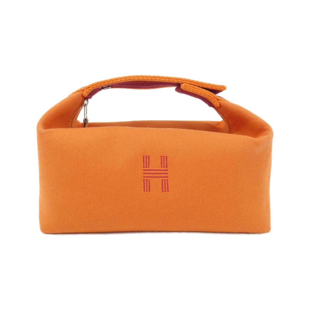 Hermes Orange Canvas Handbag Pouch (Pre-Owned)