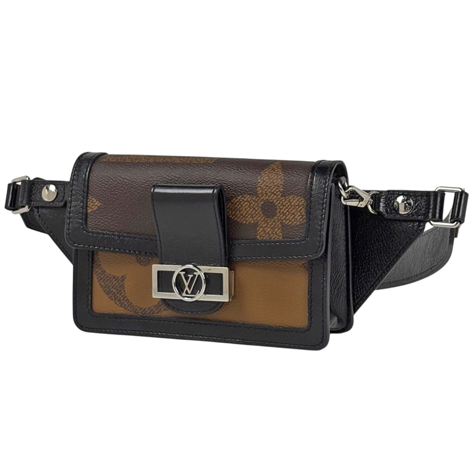 Louis Vuitton Black Brown Noir Monogram Reverse Fanny Pack (Pre-Owned)