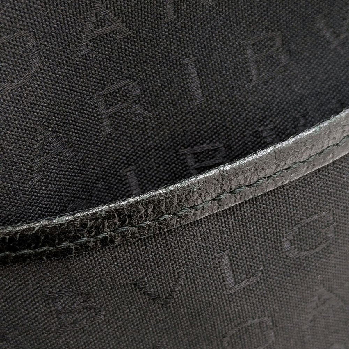 Bvlgari Black Canvas Leather Handbag Tote Bag (Pre-Owned)