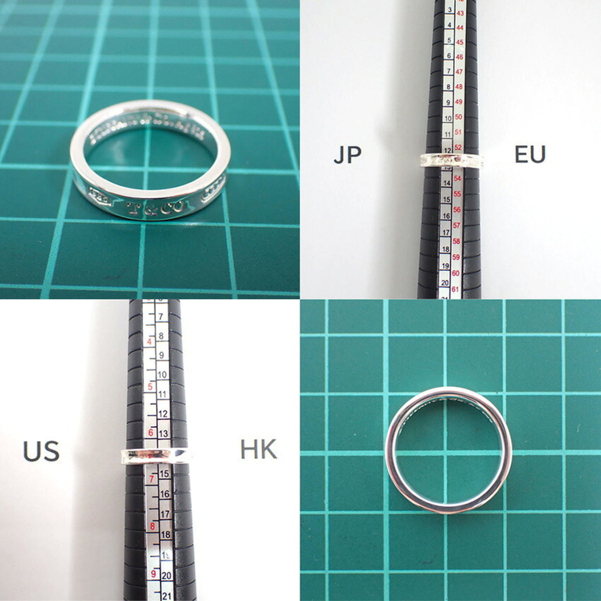 Tiffany Sterling Silver 925 Band Ring (Pre-Owned)