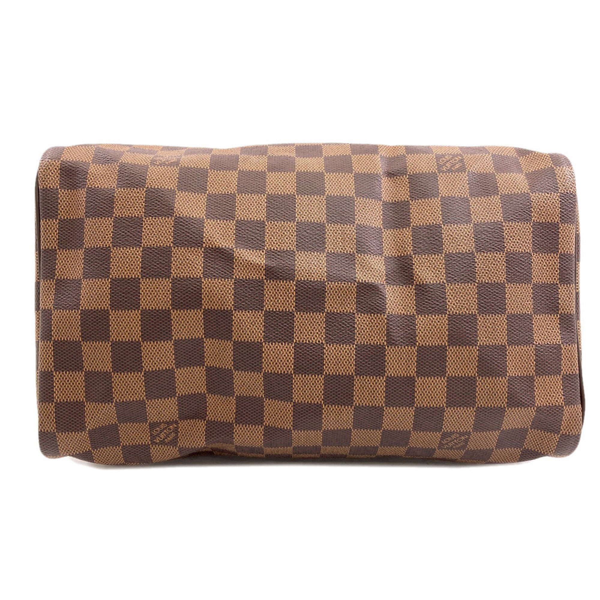 Louis Vuitton Damier Canvas Ebene Damier Canvas Boston Bag (Pre-Owned)