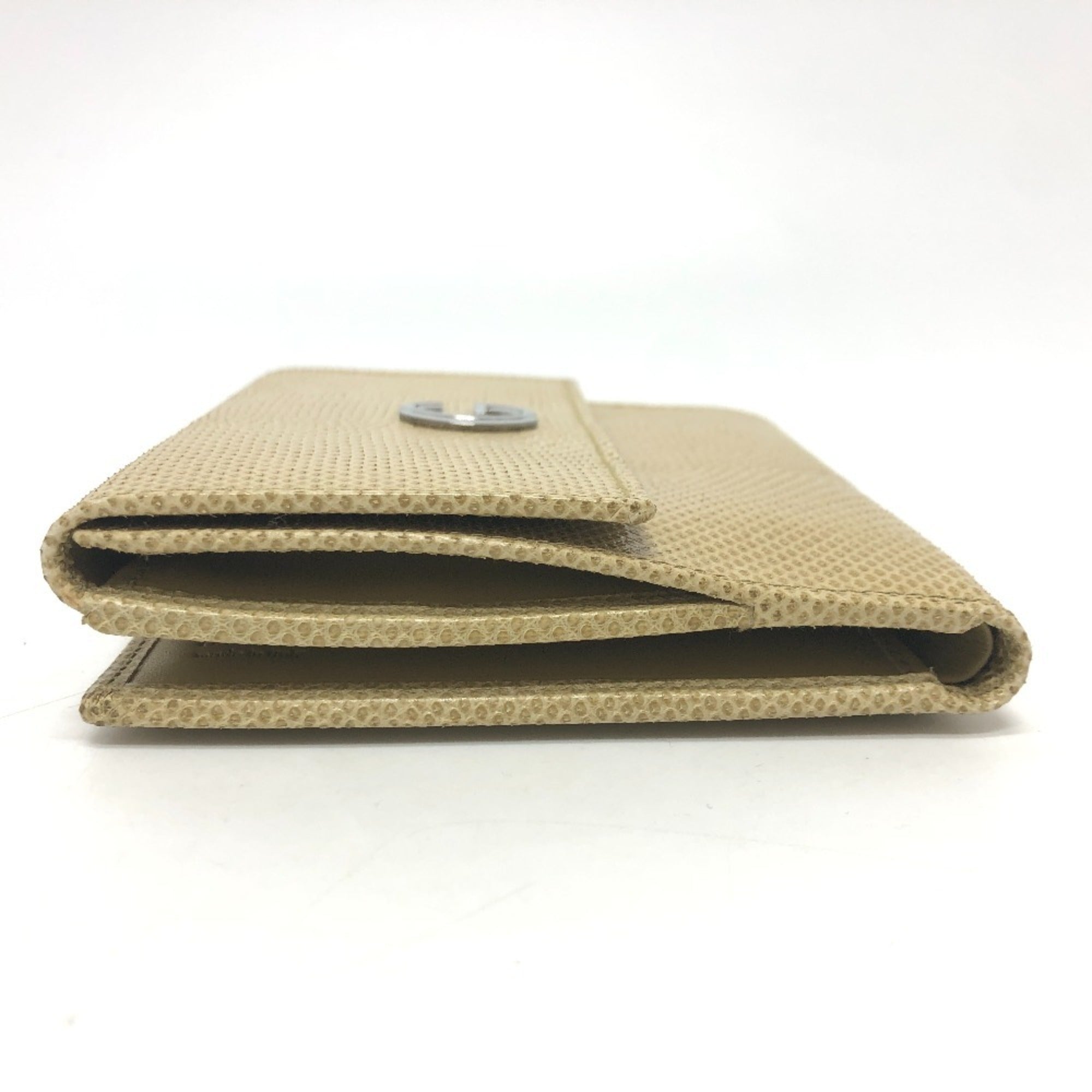 Gucci Beige Leather Wallet (Bi-Fold) (Pre-Owned)