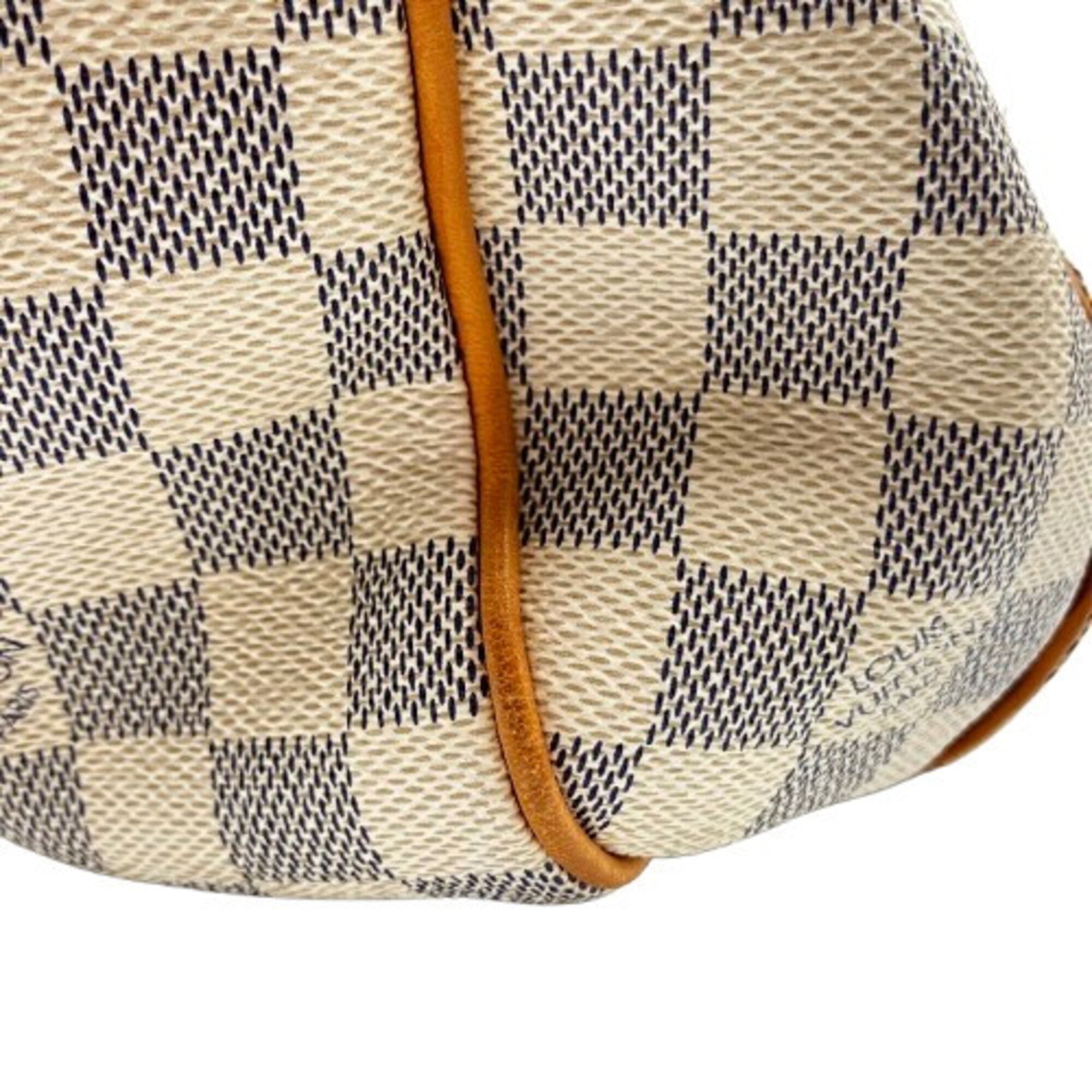 Louis Vuitton Damier Azur White Pvc Shoulder Bag (Pre-Owned)
