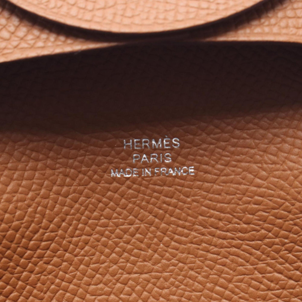Hermes Brown Epsom Leather Coin Purse/Coin Case (Pre-Owned)
