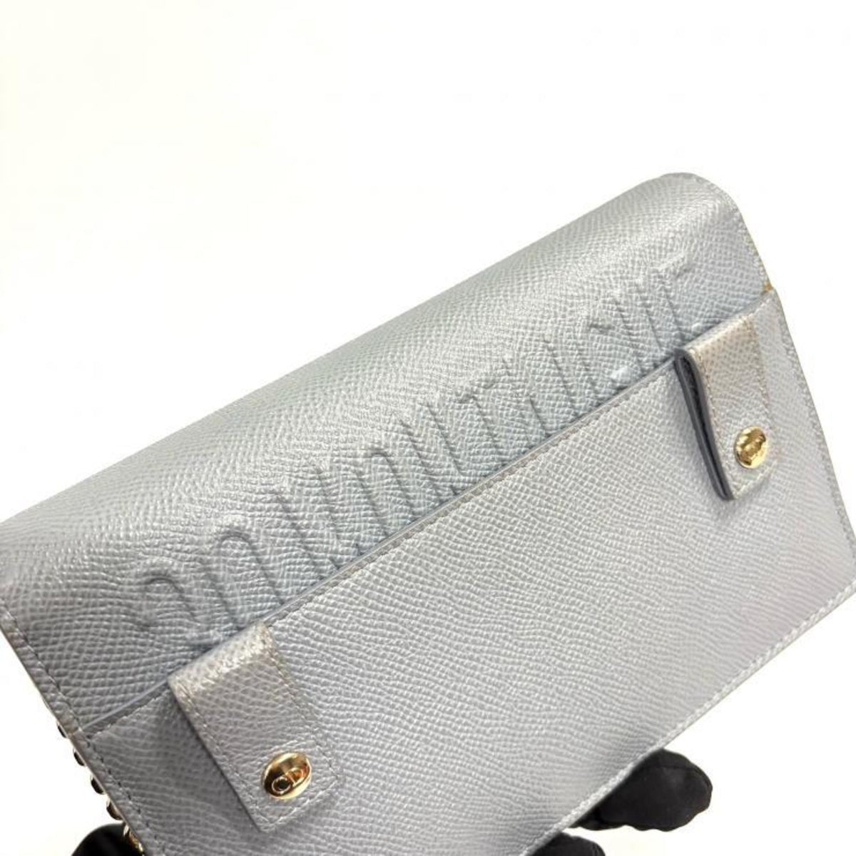Christian Dior Gray Leather Shoulder Bag (Pre-Owned)