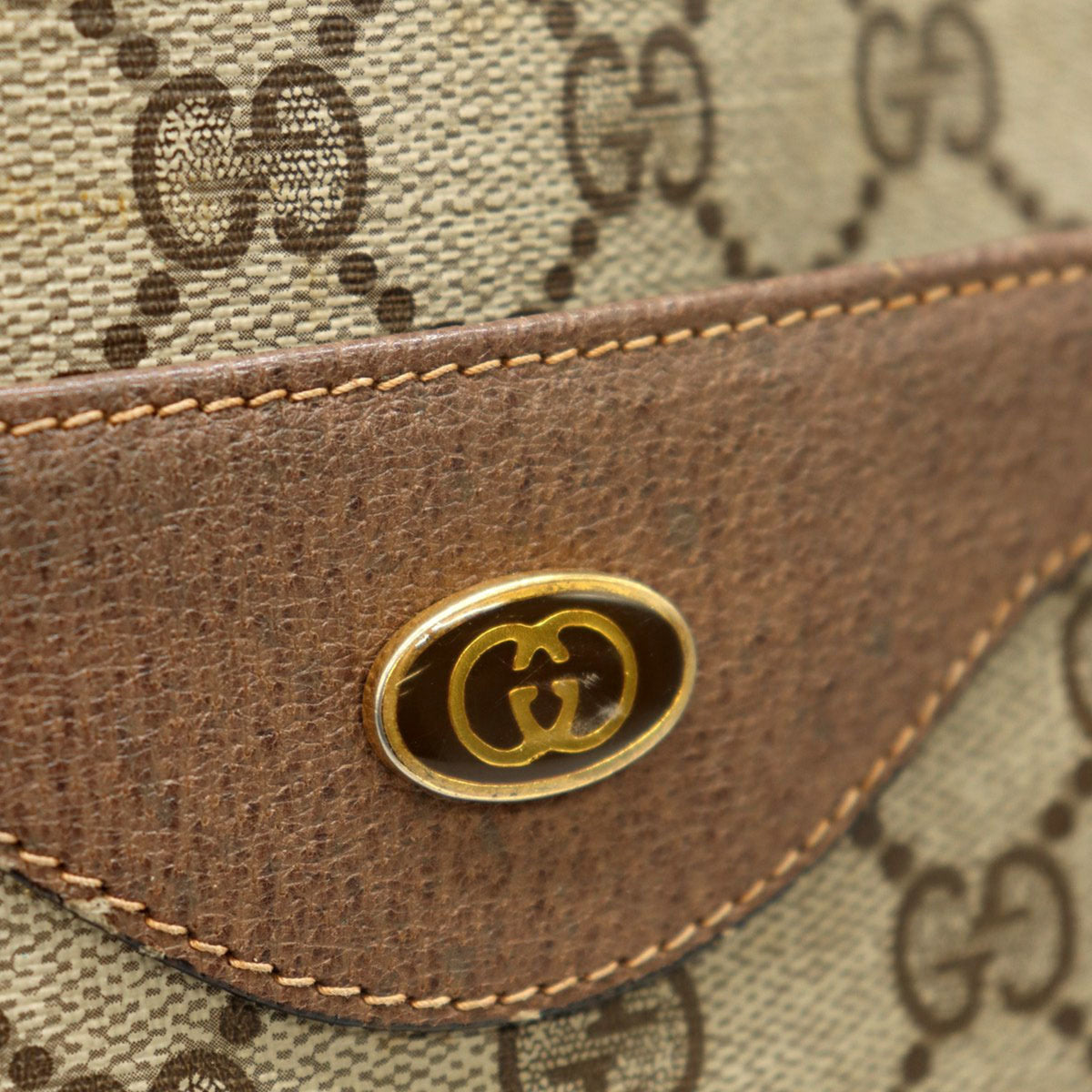 Gucci Beige Gg Supreme Canvas Shoulder Bag Tote Bag (Pre-Owned)