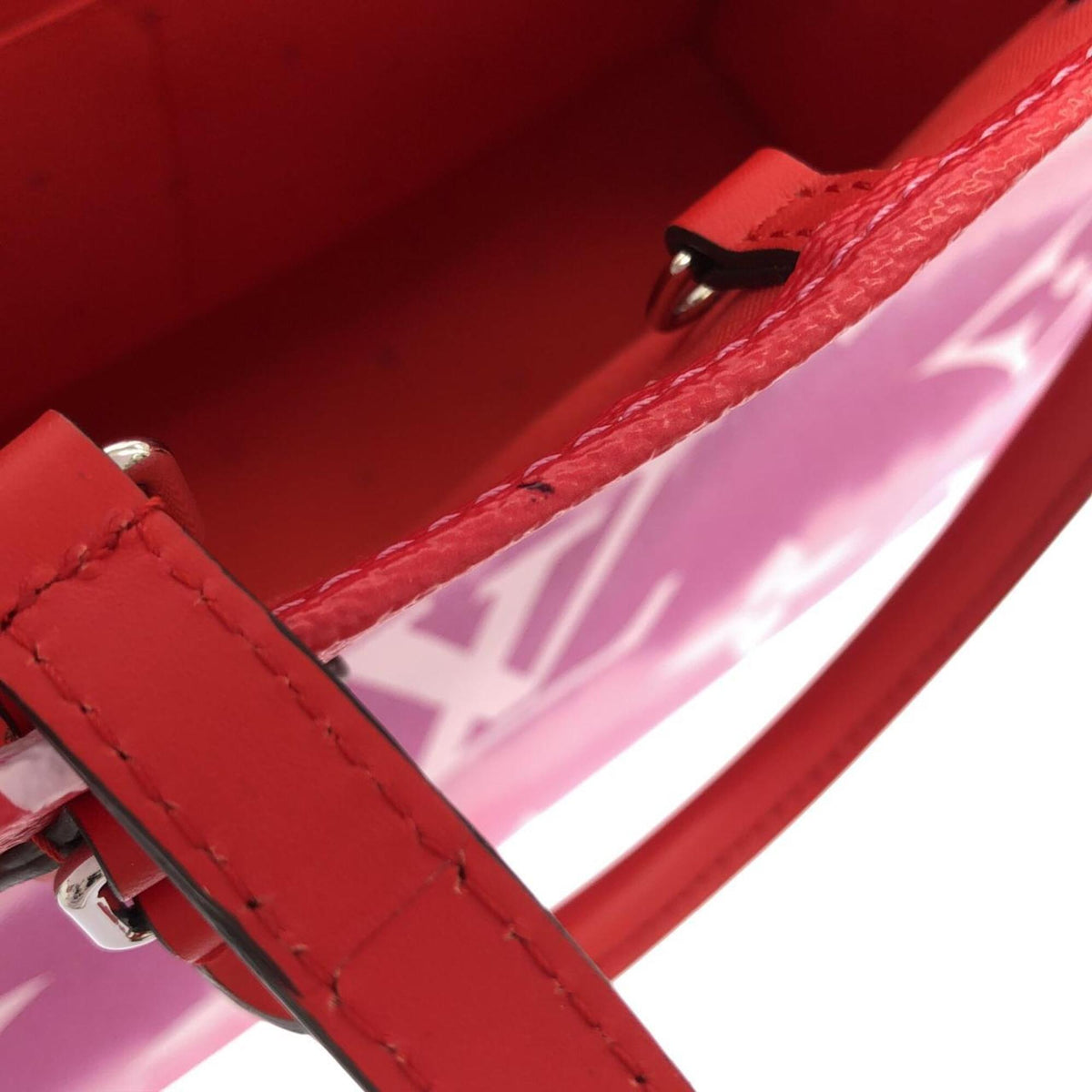 Louis Vuitton Rouge Coated Canvas Handbag (Pre-Owned)