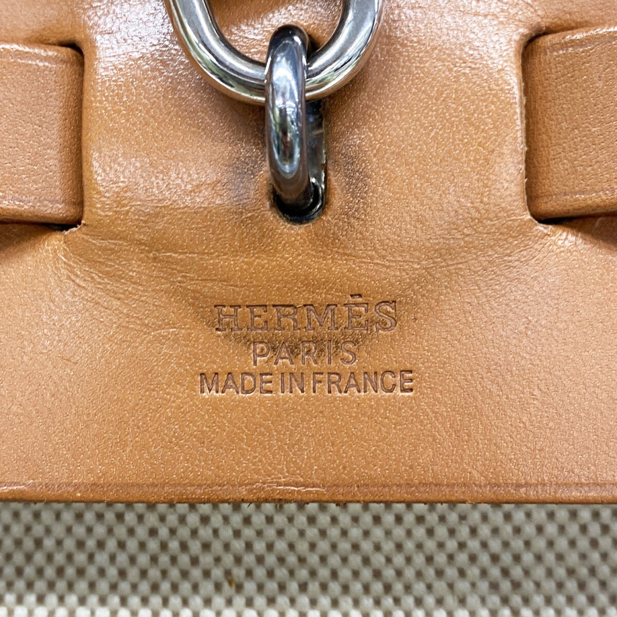 Hermes Natural Toile H Handbag (Pre-Owned)