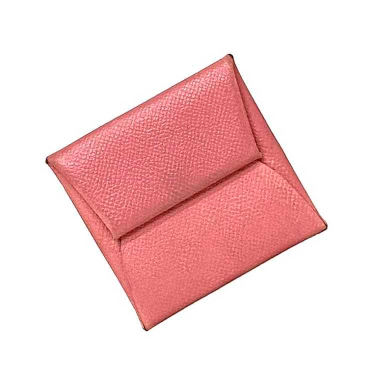 Hermes Pink Leather Togo Leather Coin Purse/Coin Case (Pre-Owned)