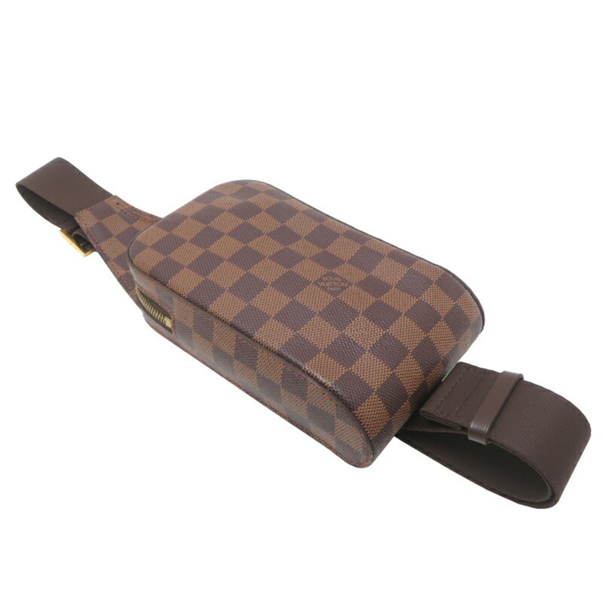 Louis Vuitton Damier Brown Damier Canvas Galle Leather Sling Bag (Pre-Owned)