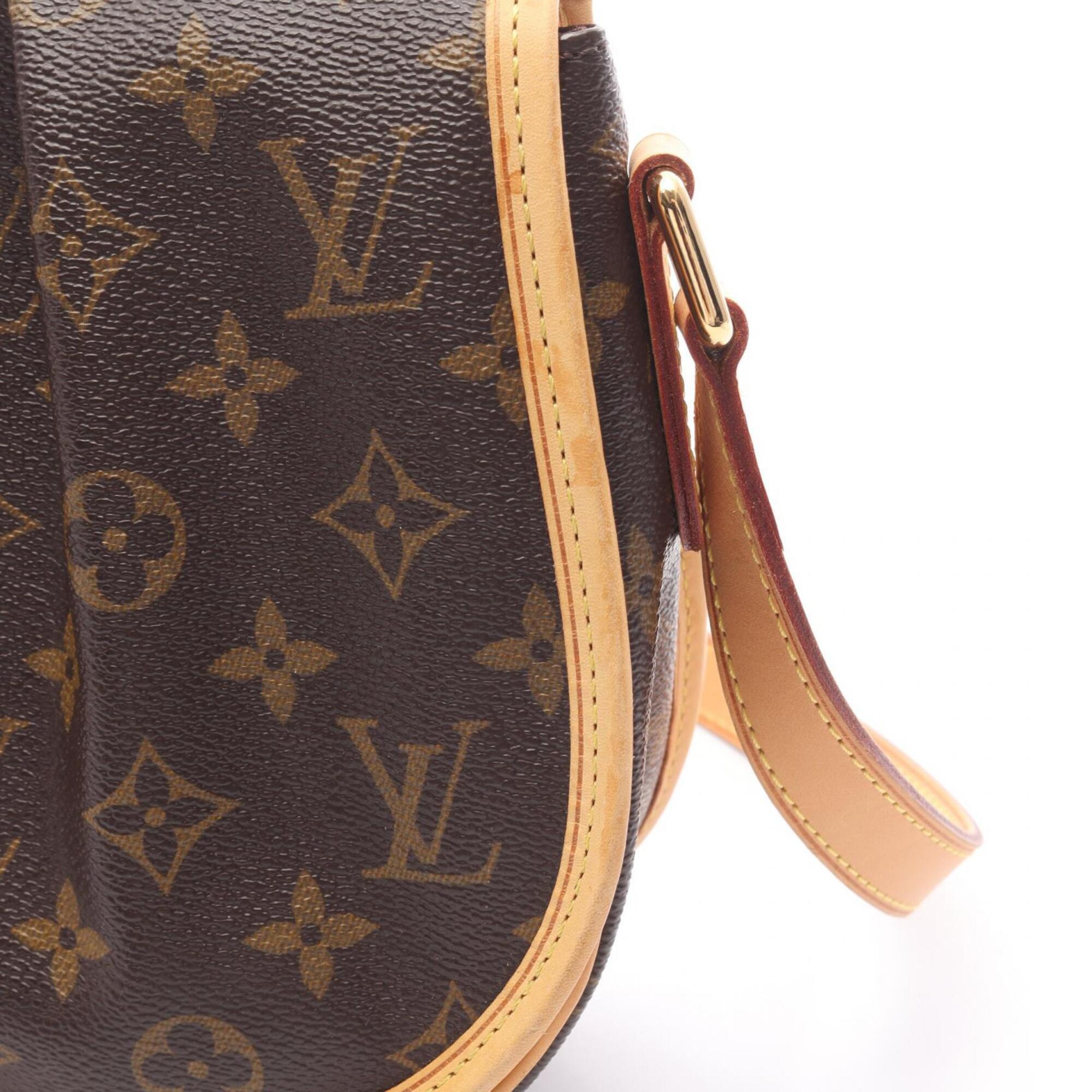 Louis Vuitton Brown Monogram Coated Canvas Leather Shoulder Bag (Pre-Owned)