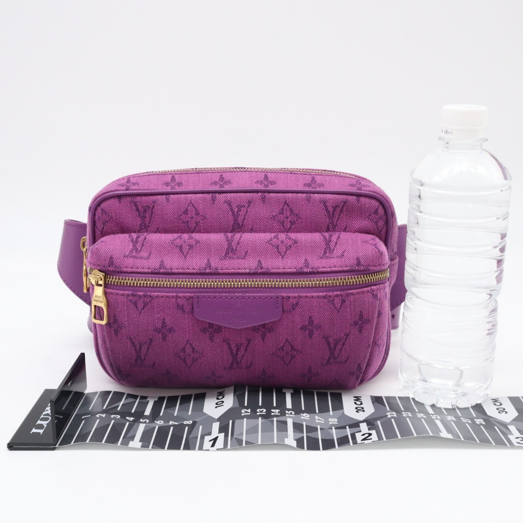 Louis Vuitton Monogram Denim Purple Monogram Denim Shoulder Bag (Pre-Owned)