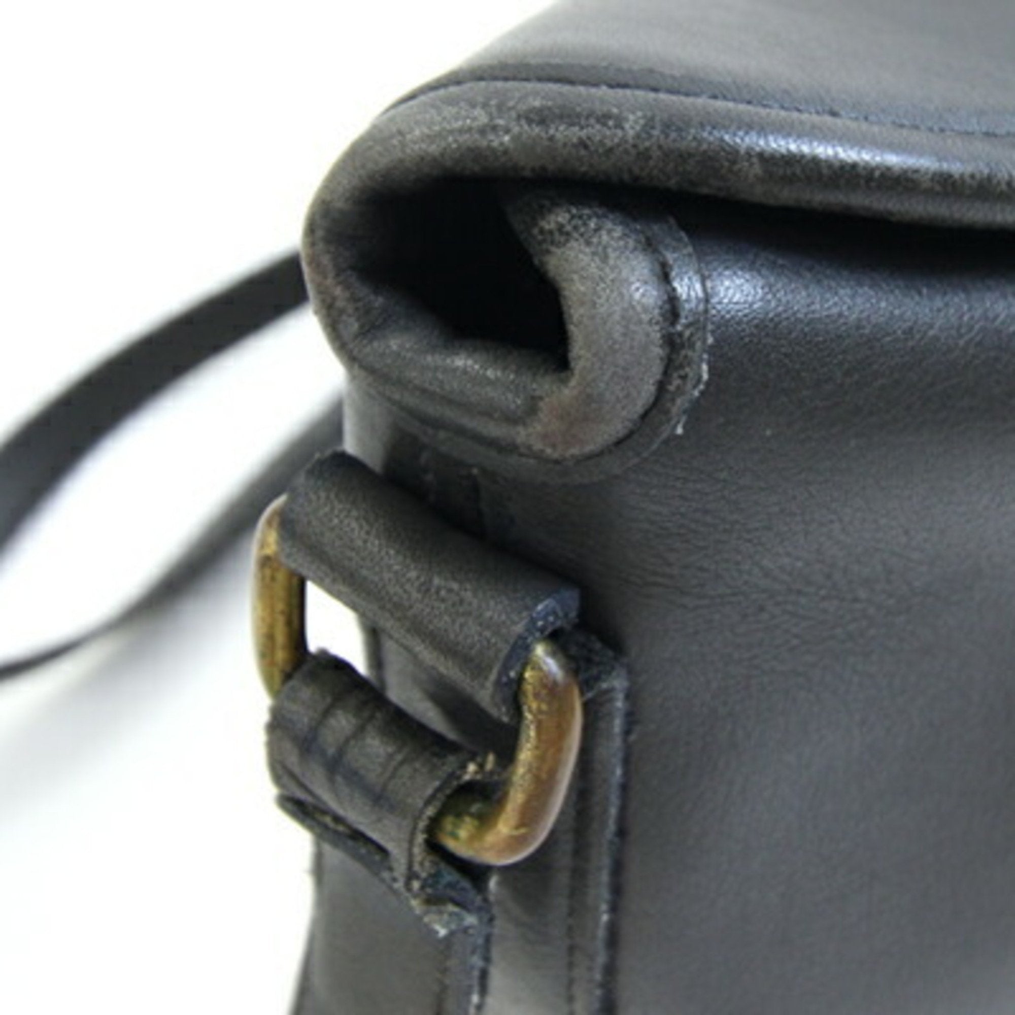 Coach Black Leather Shoulder Bag (Pre-Owned)