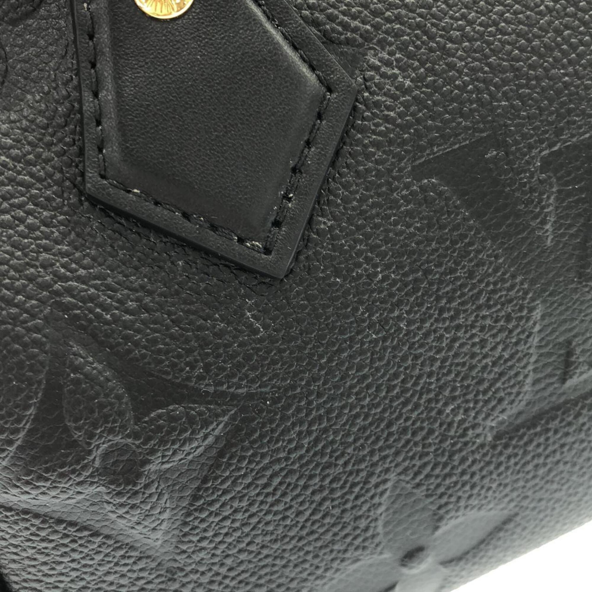 Louis Vuitton Black Leather Boston Bag (Pre-Owned)