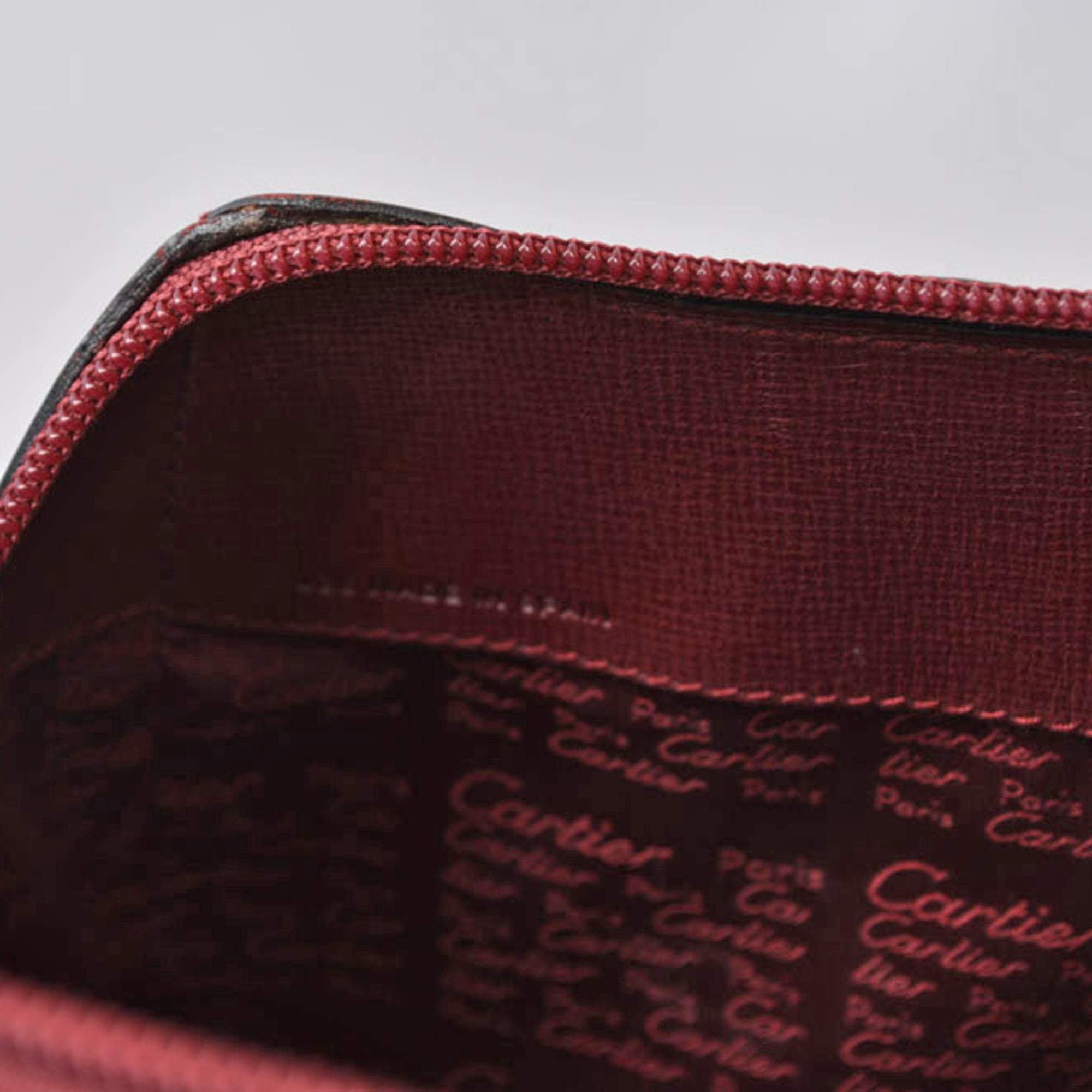 Cartier Bordeaux Leather Backpack (Pre-Owned)