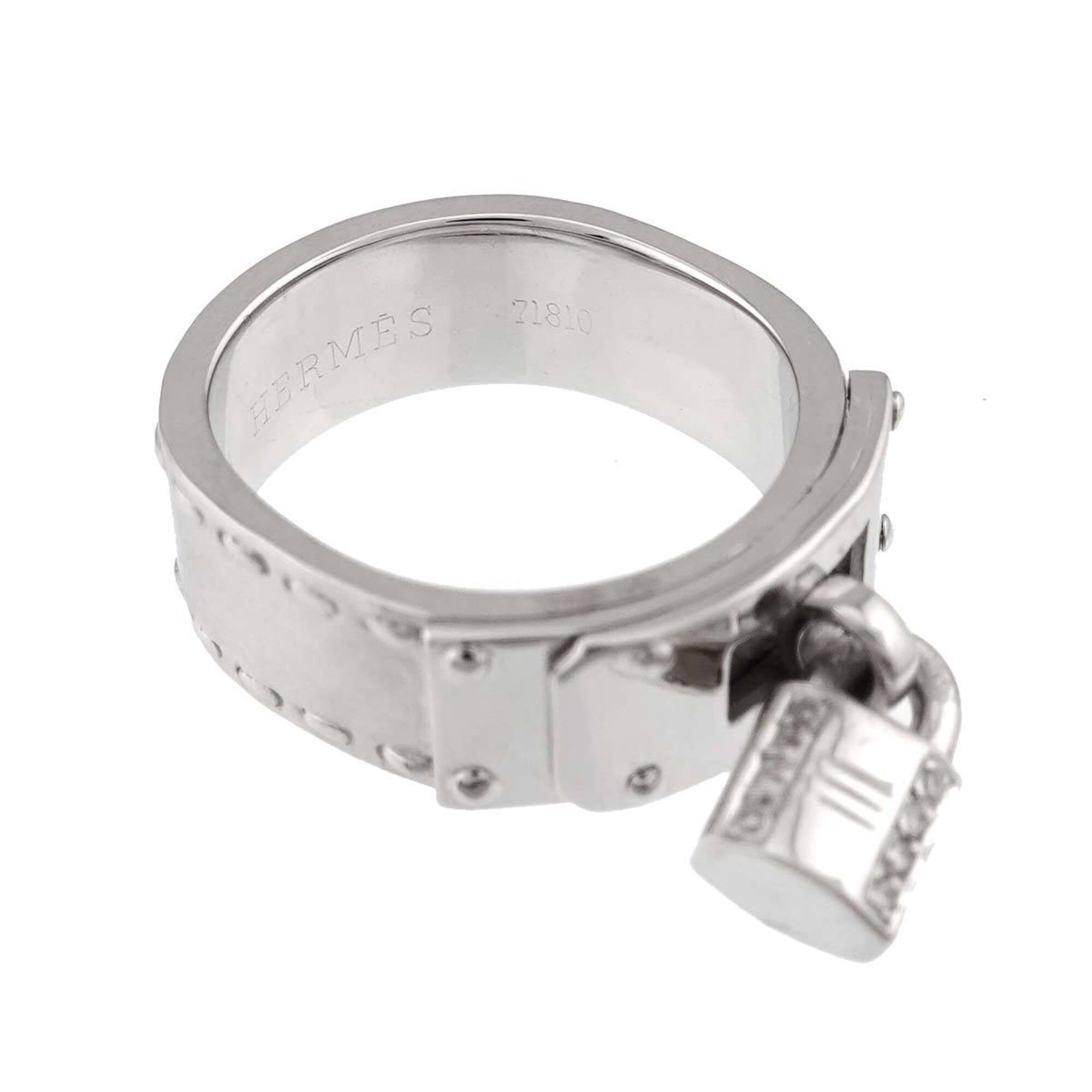 Hermes White Gold (18K) Band Ring (Pre-Owned)