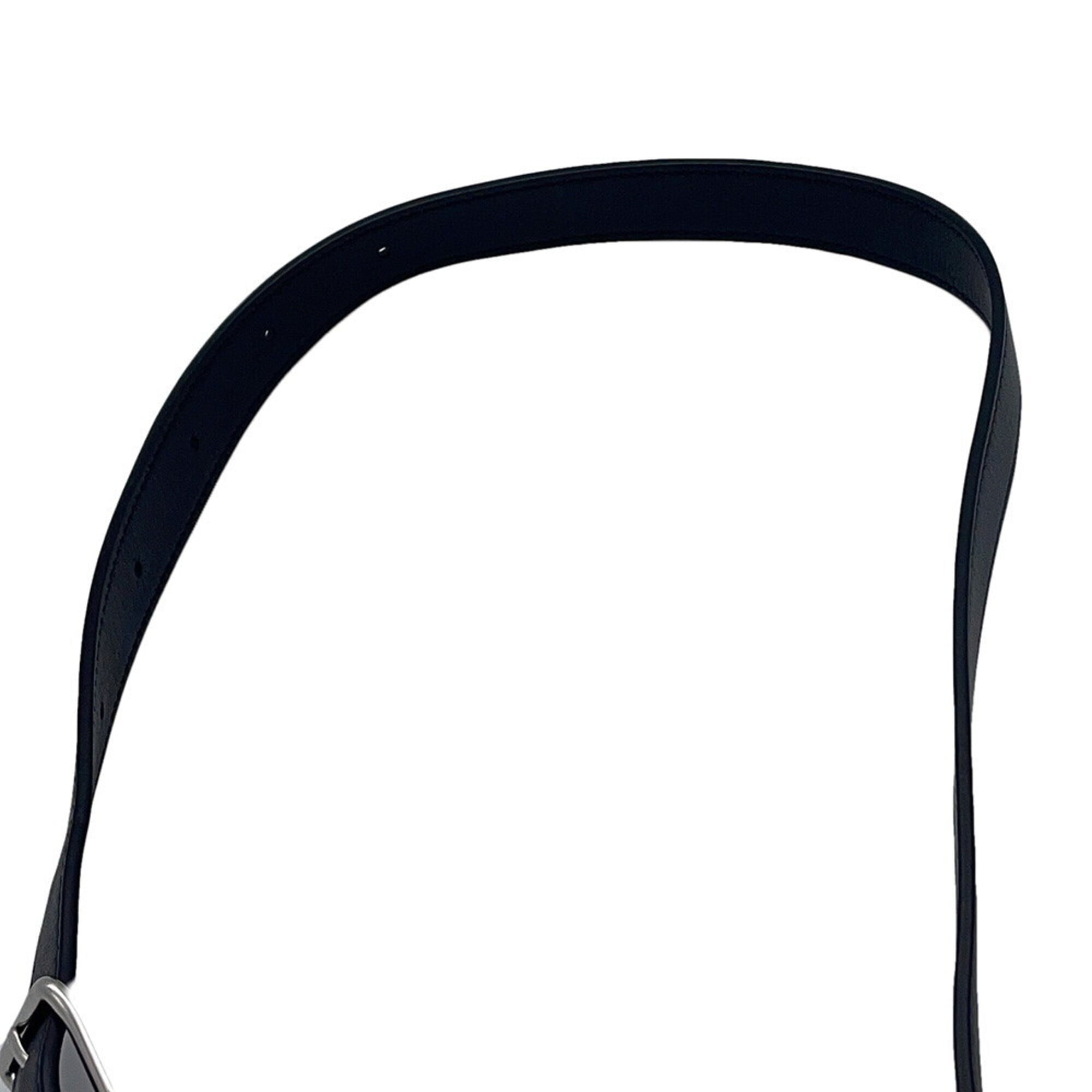 Celine Black Leather Messenger Bag Shoulder Bag (Pre-Owned)