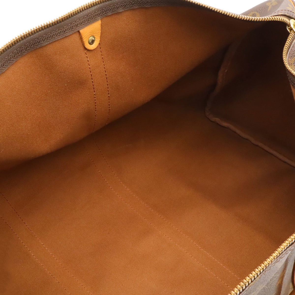 Louis Vuitton Brown Monogram Monogram Boston Bag Handbag (Pre-Owned)