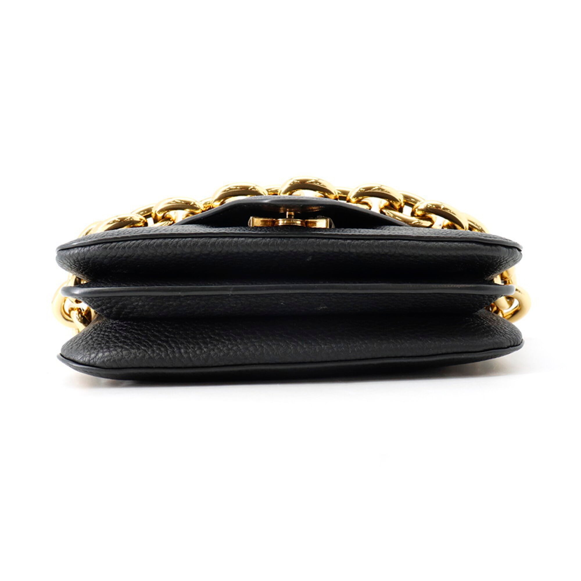 Bottega Veneta Black Leather Handbag Shoulder Bag (Pre-Owned)