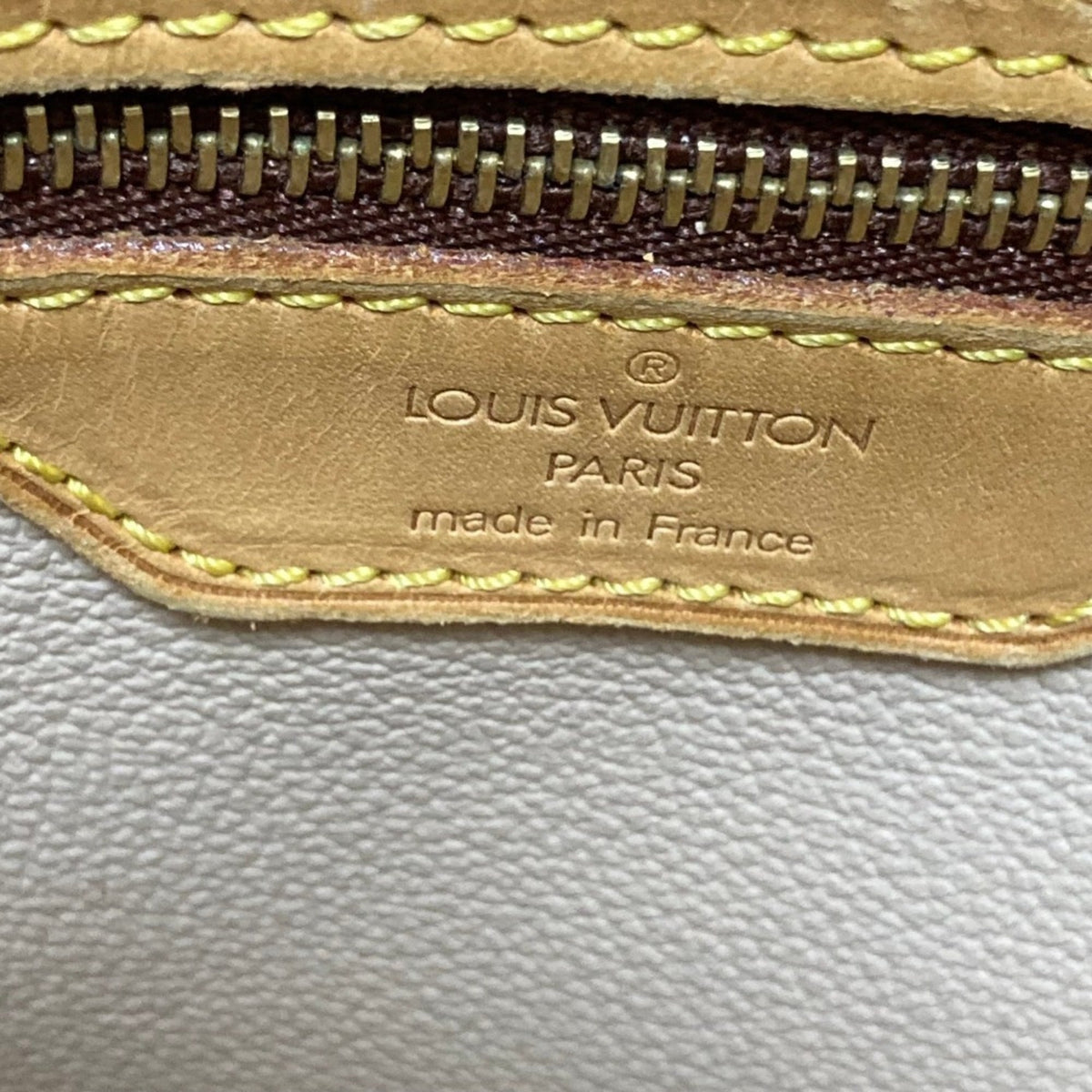 Louis Vuitton Monogram Beige Brown Monogram Tote Bag (Pre-Owned)