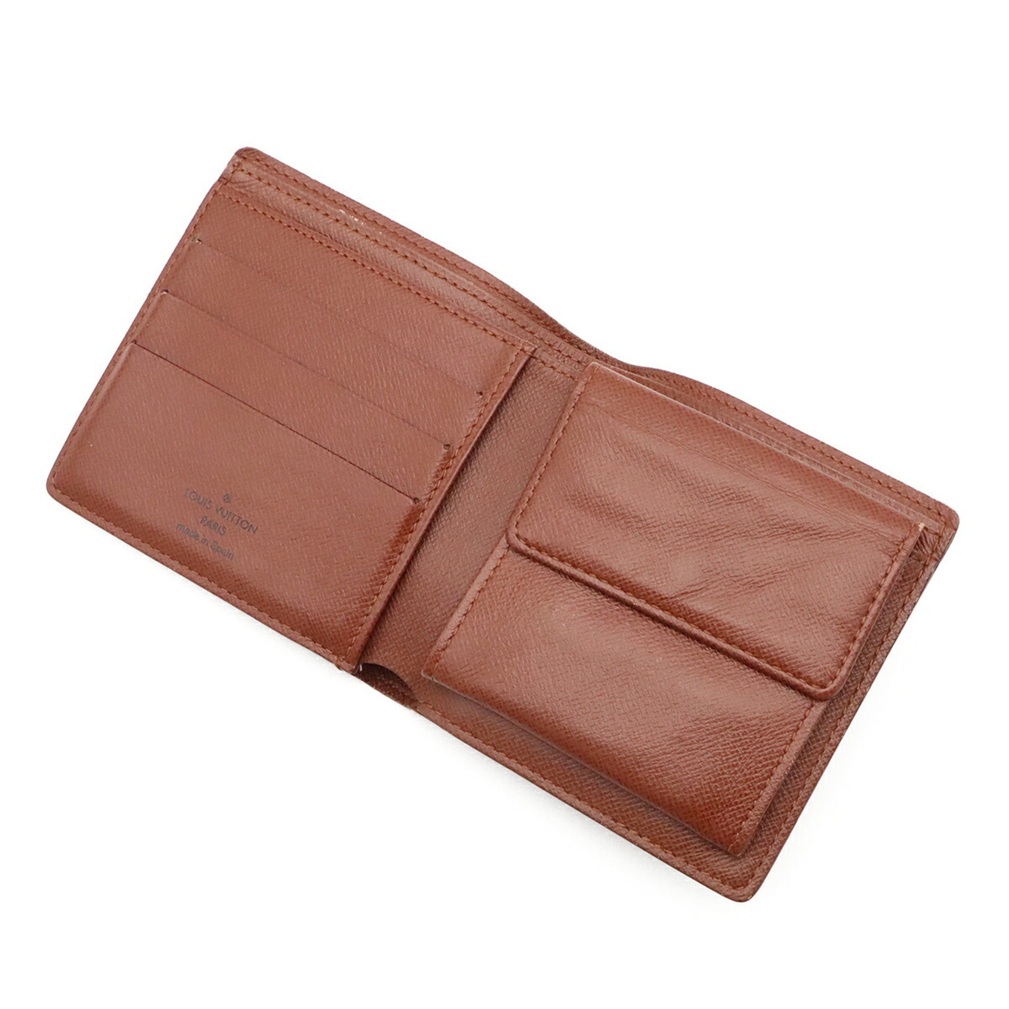 Louis Vuitton Brown Monogram Canvas Wallet (Bi-Fold) (Pre-Owned)