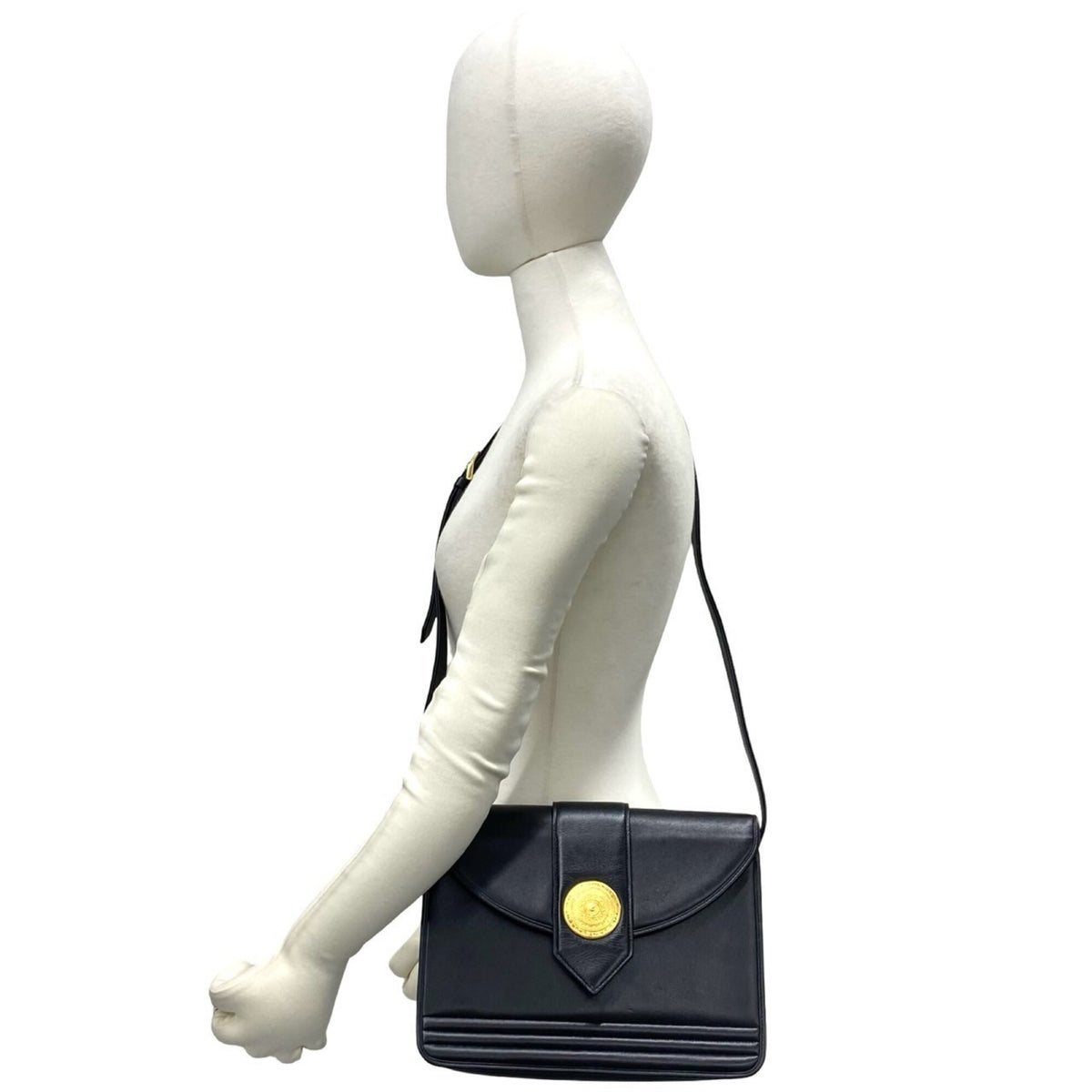 Yves Saint Laurent Black Leather Shoulder Bag (Pre-Owned)