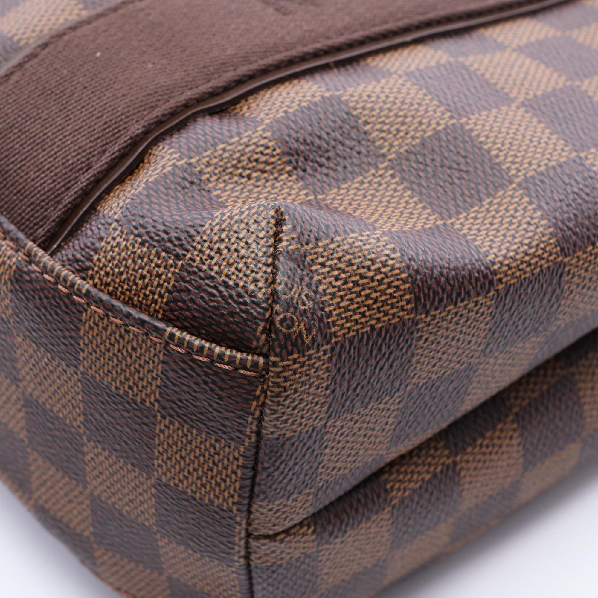 Louis Vuitton Damier Brown Ebene Coated Canvas Leather Tote Bag (Pre-Owned)