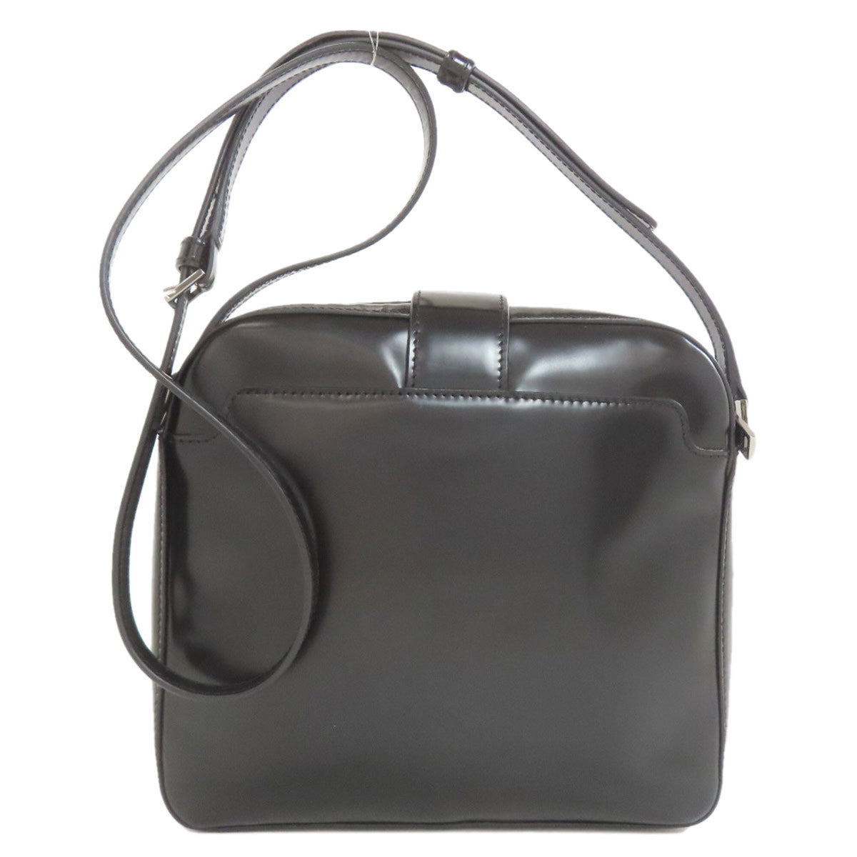 Versace Black Leather Shoulder Bag (Pre-Owned)