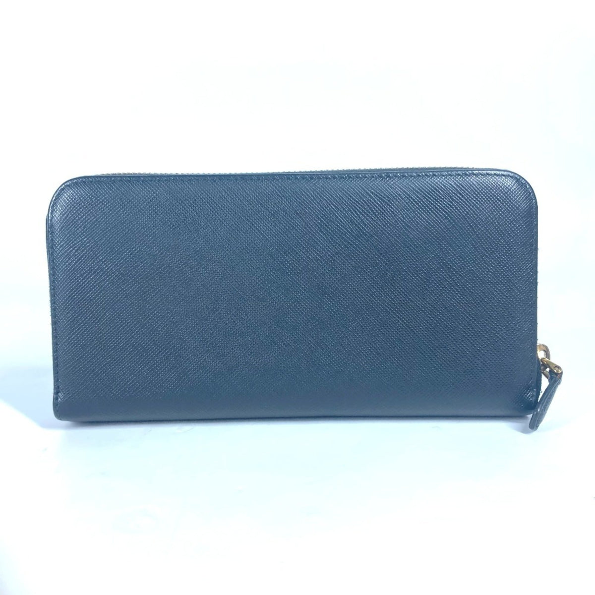 Prada Black Leather Long Wallet (Bi-Fold) (Pre-Owned)