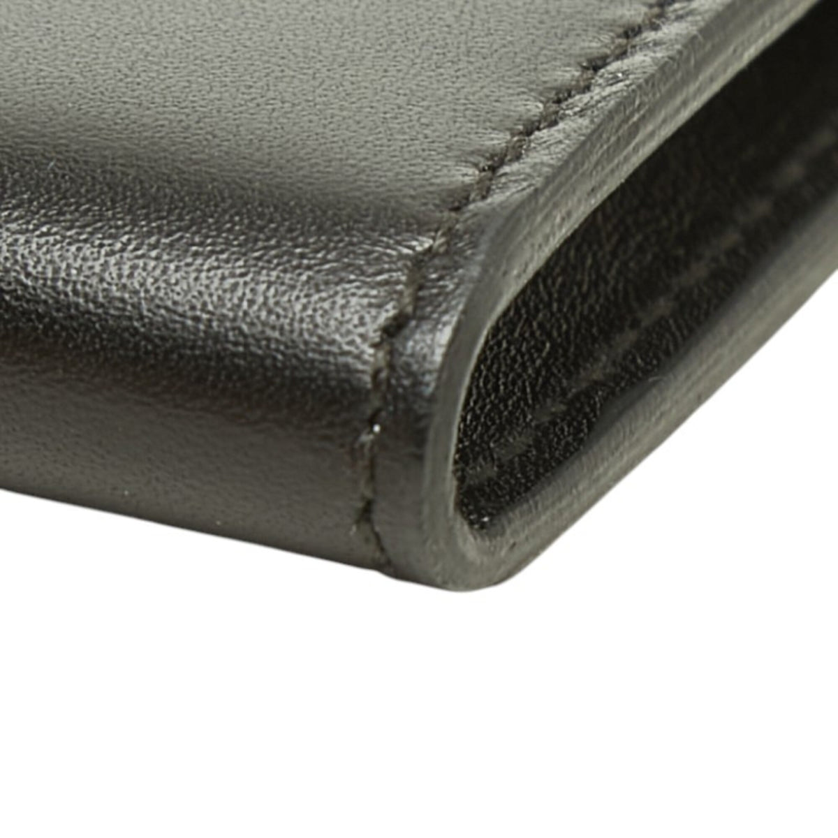 Salvatore Ferragamo Black Leather Coin Purse/Coin Case (Pre-Owned)
