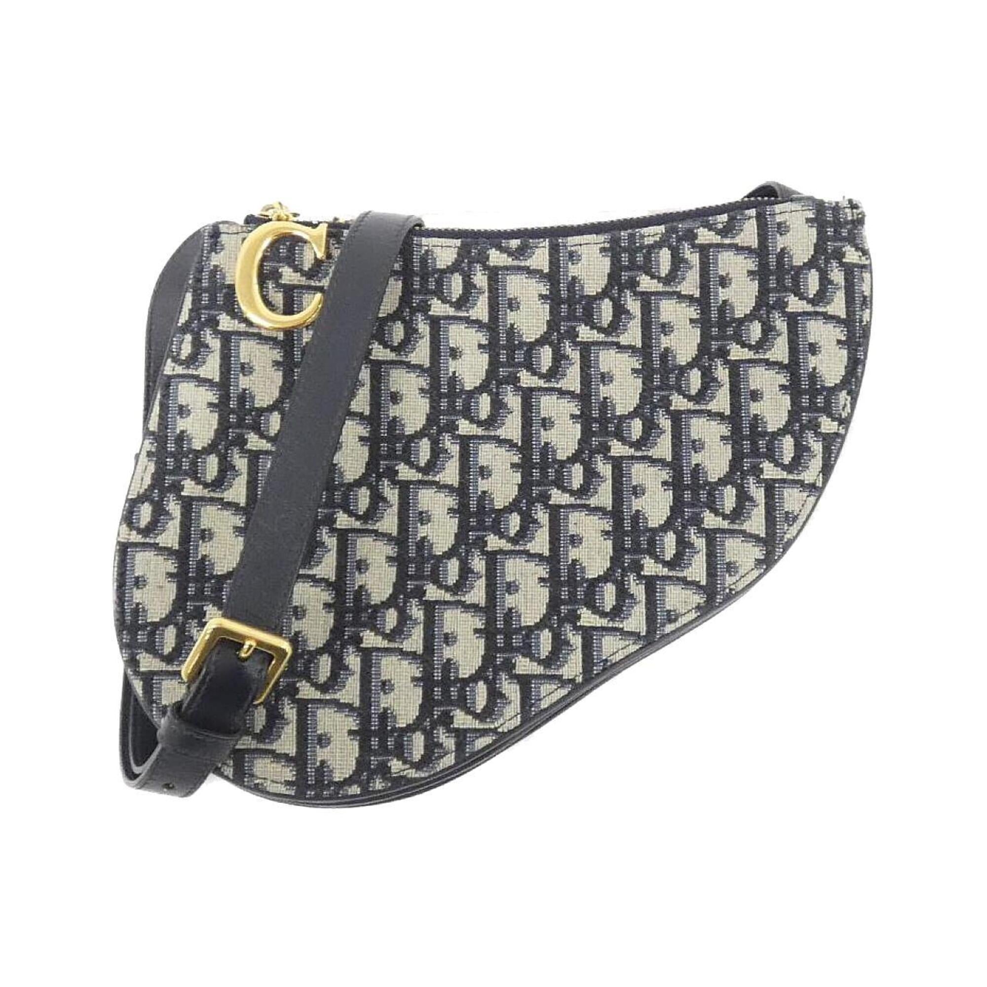 Christian Dior Blue Canvas Shoulder Bag (Pre-Owned)