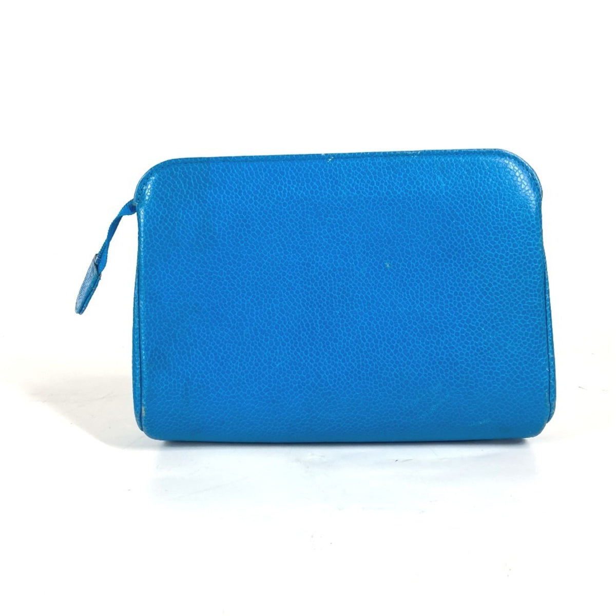 Chanel Blue Caviar Leather Pouch (Pre-Owned)