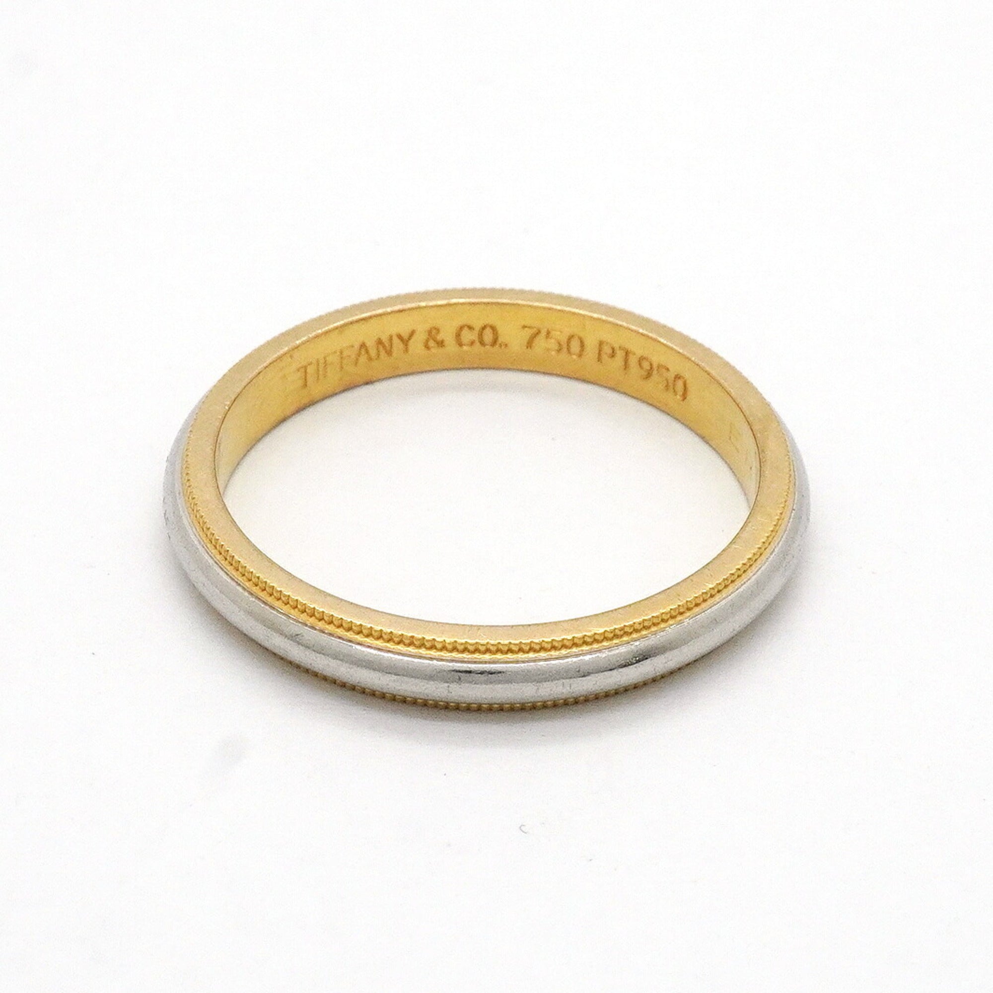 Tiffany Yellow Gold (18K) Platinum 950 Band Ring (Pre-Owned)