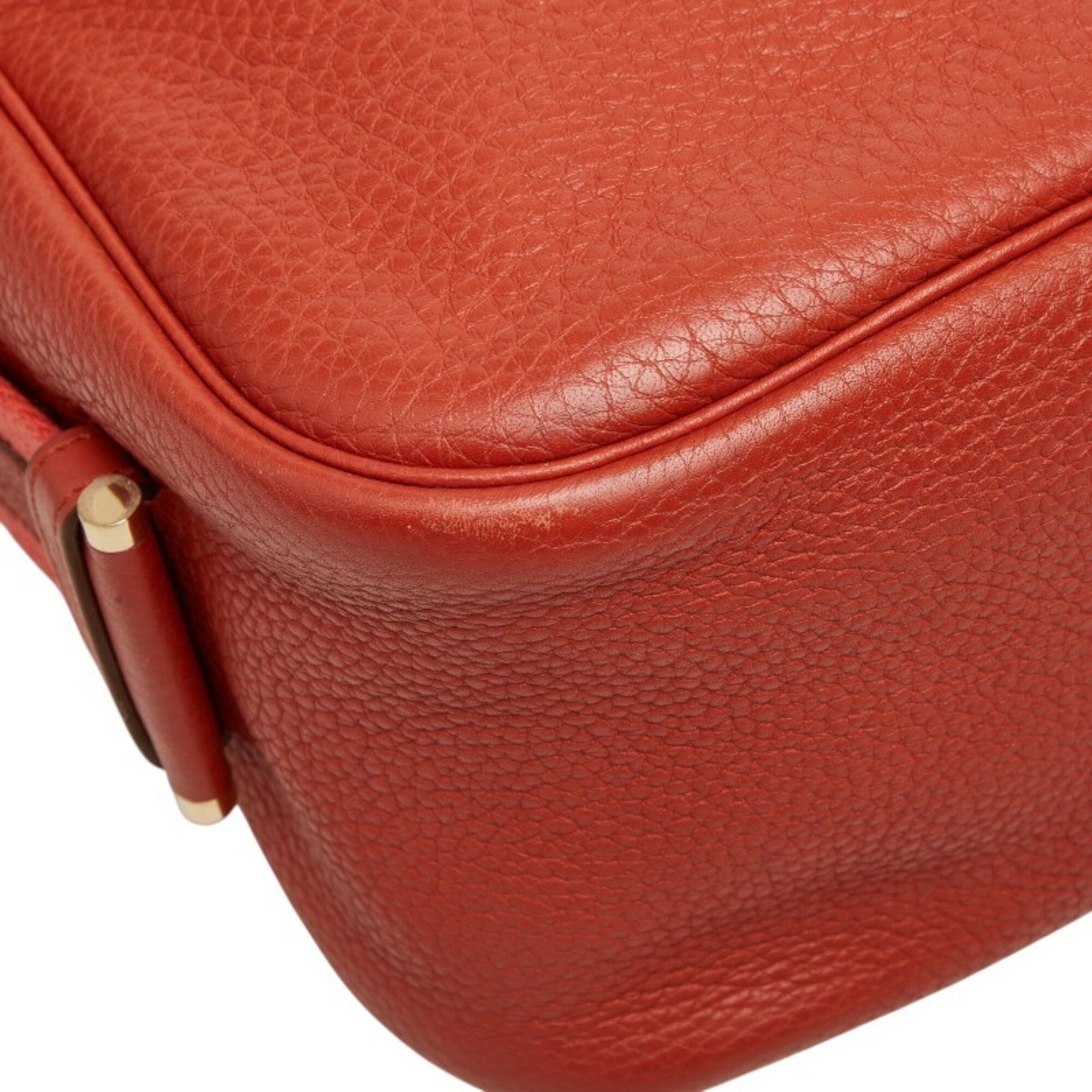 Hermes Orange Rose Jaipur Taurillon Clemence Leather Shoulder Bag (Pre-Owned)