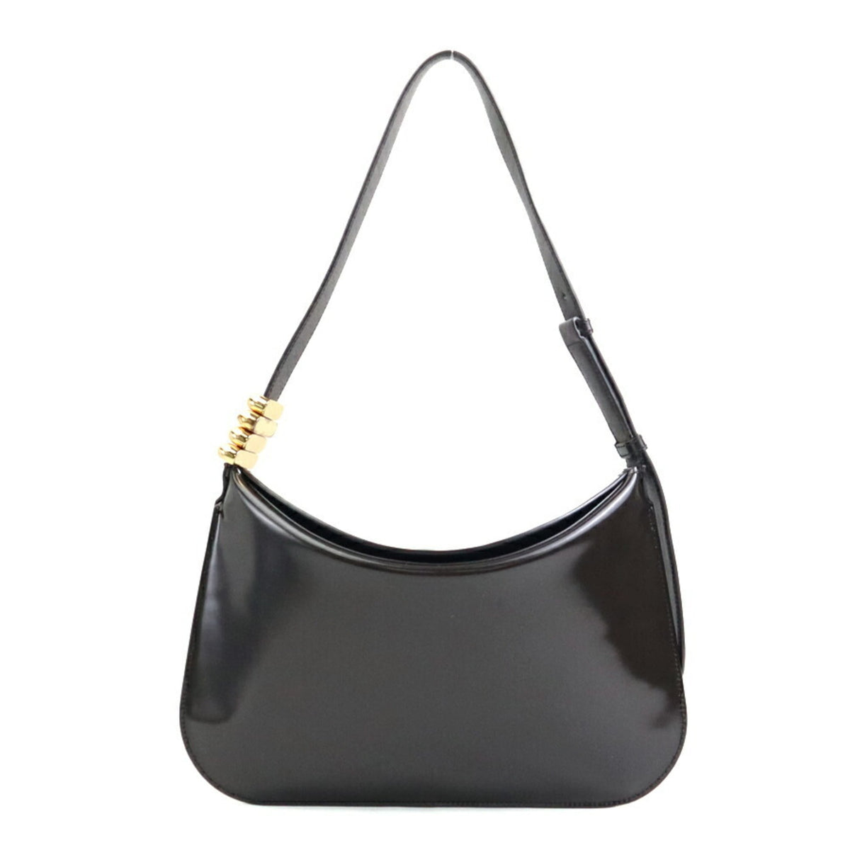 Bottega Veneta Brown Patent Leather Shoulder Bag (Pre-Owned)