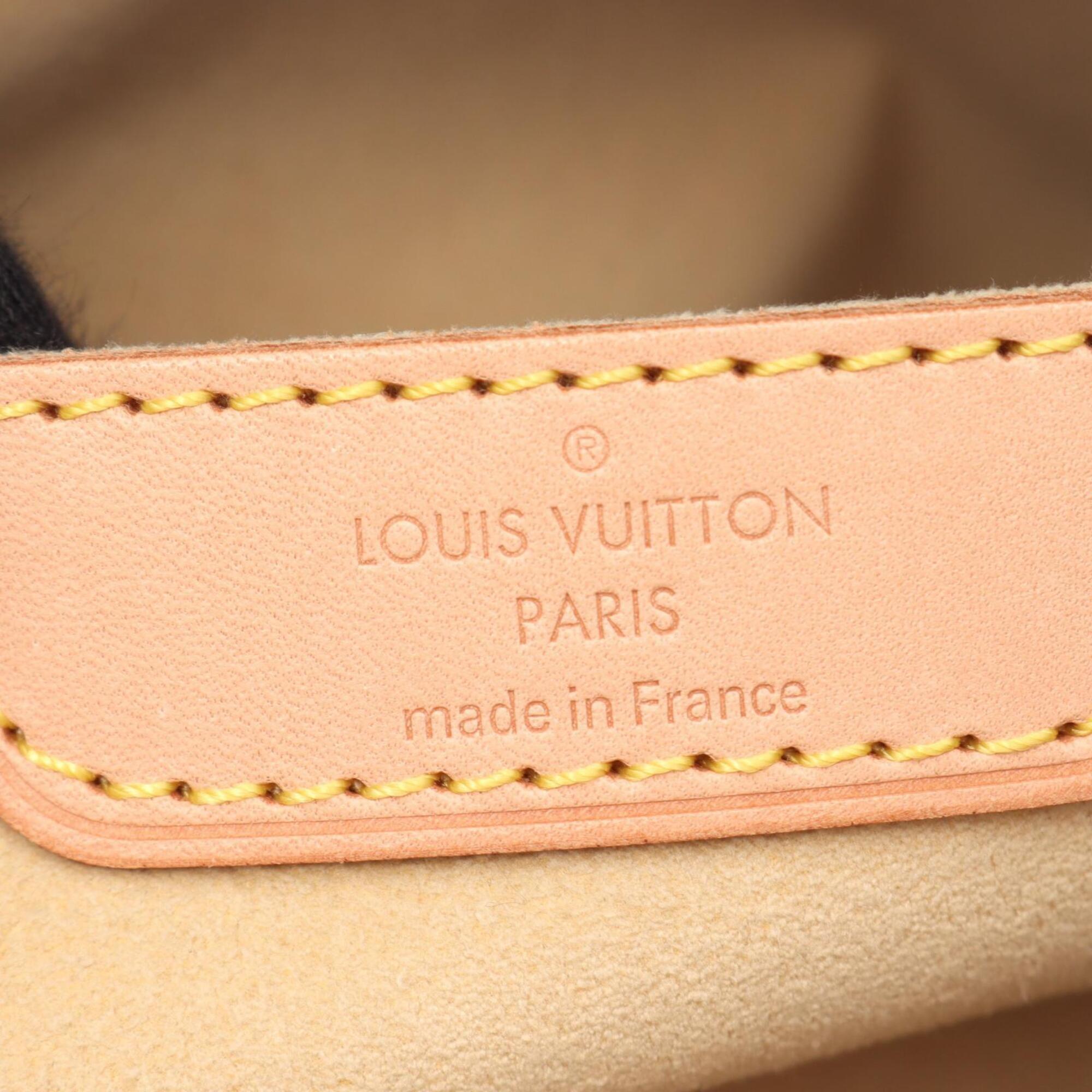 Louis Vuitton Brown Monogram Coated Canvas Leather Handbag (Pre-Owned)
