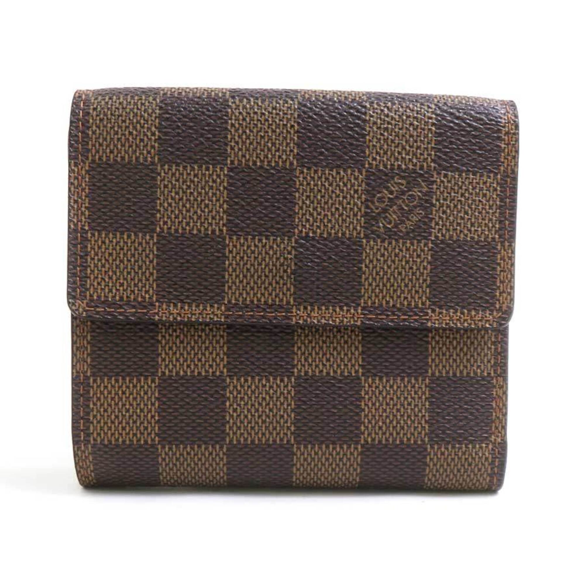 Louis Vuitton Damier Canvas Ebene Damier Canvas Wallet (Bi-Fold) (Pre-Owned)