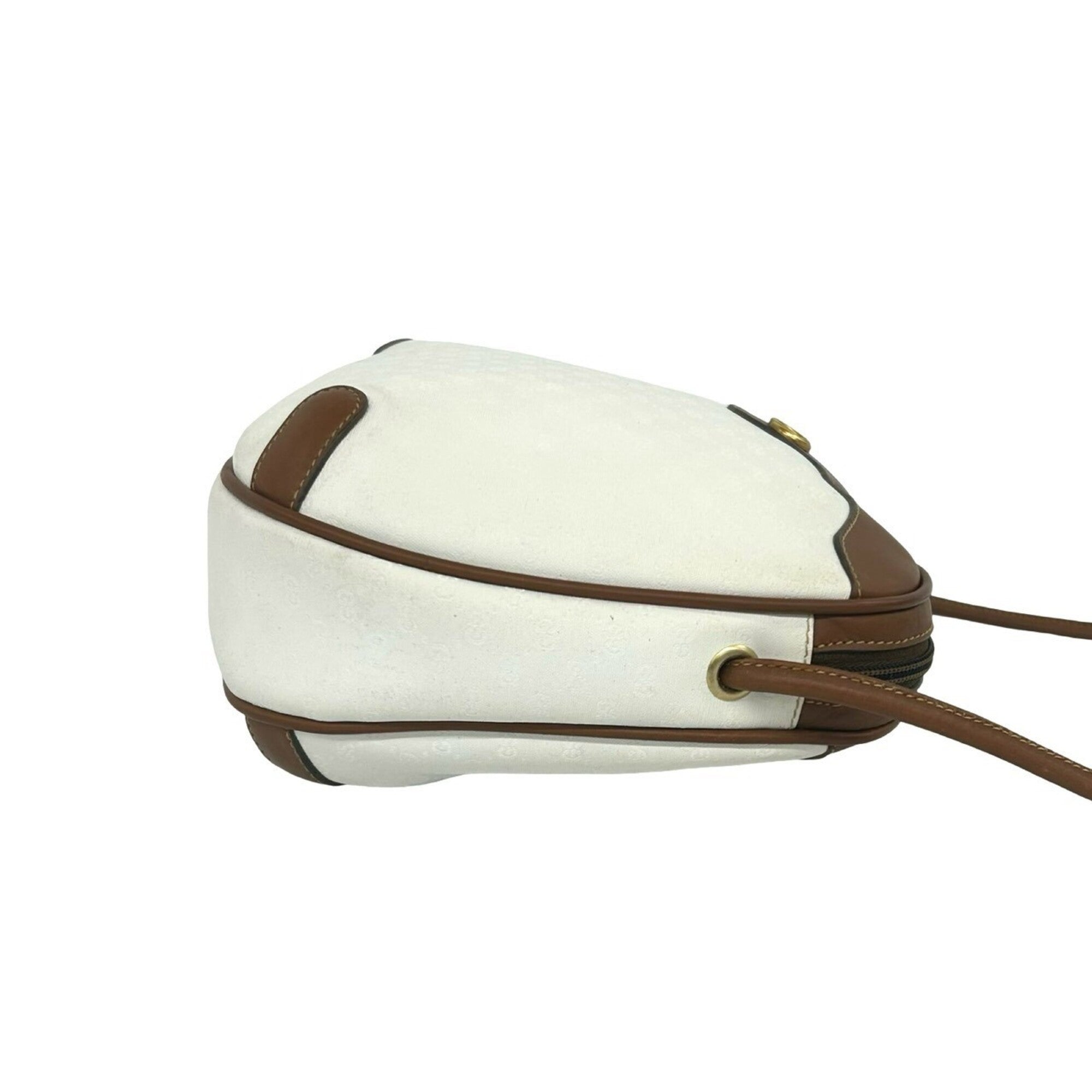 Gucci Brown White Leather Pvc Pochette Shoulder Bag (Pre-Owned)