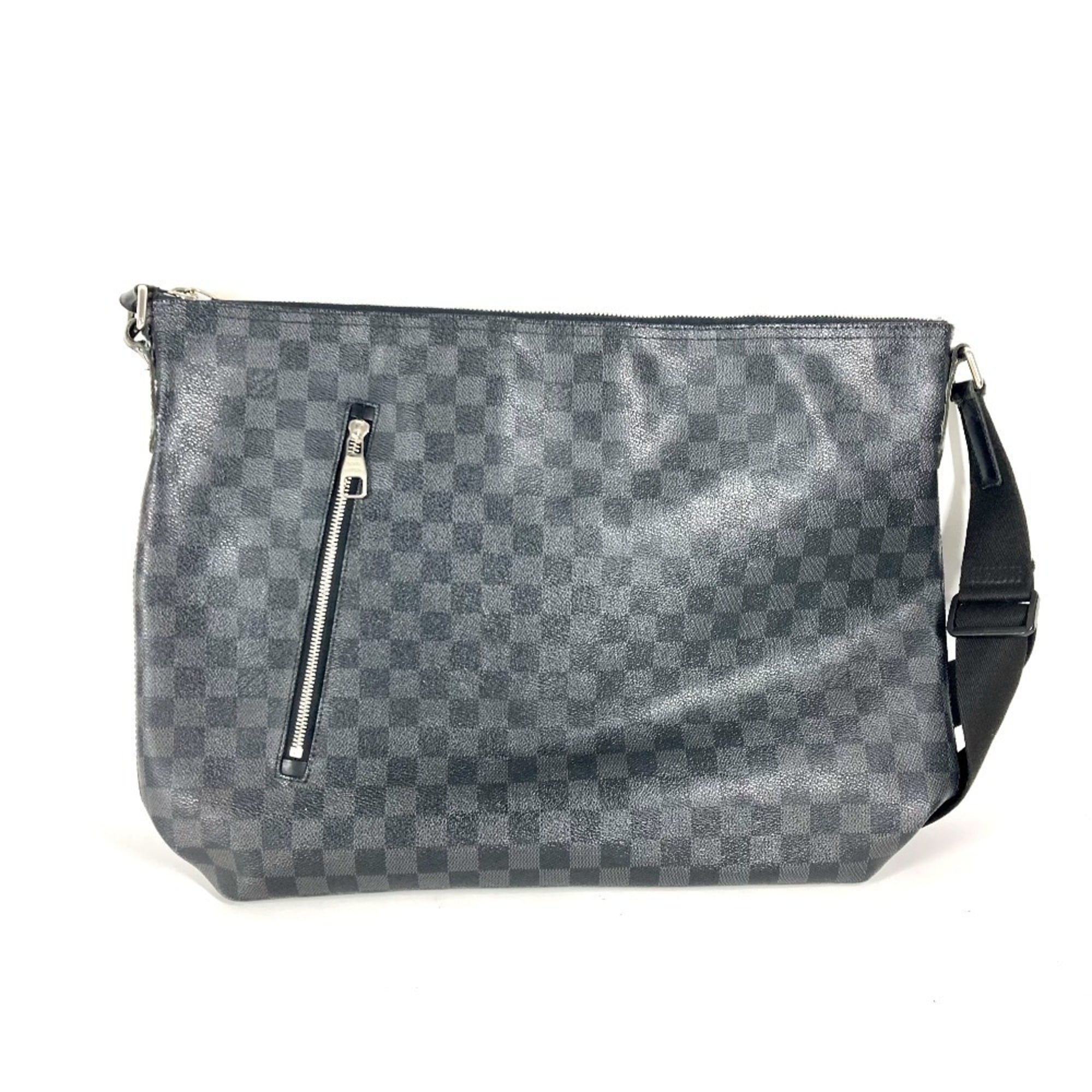 Louis Vuitton Black Damier Graphite Shoulder Bag (Pre-Owned)