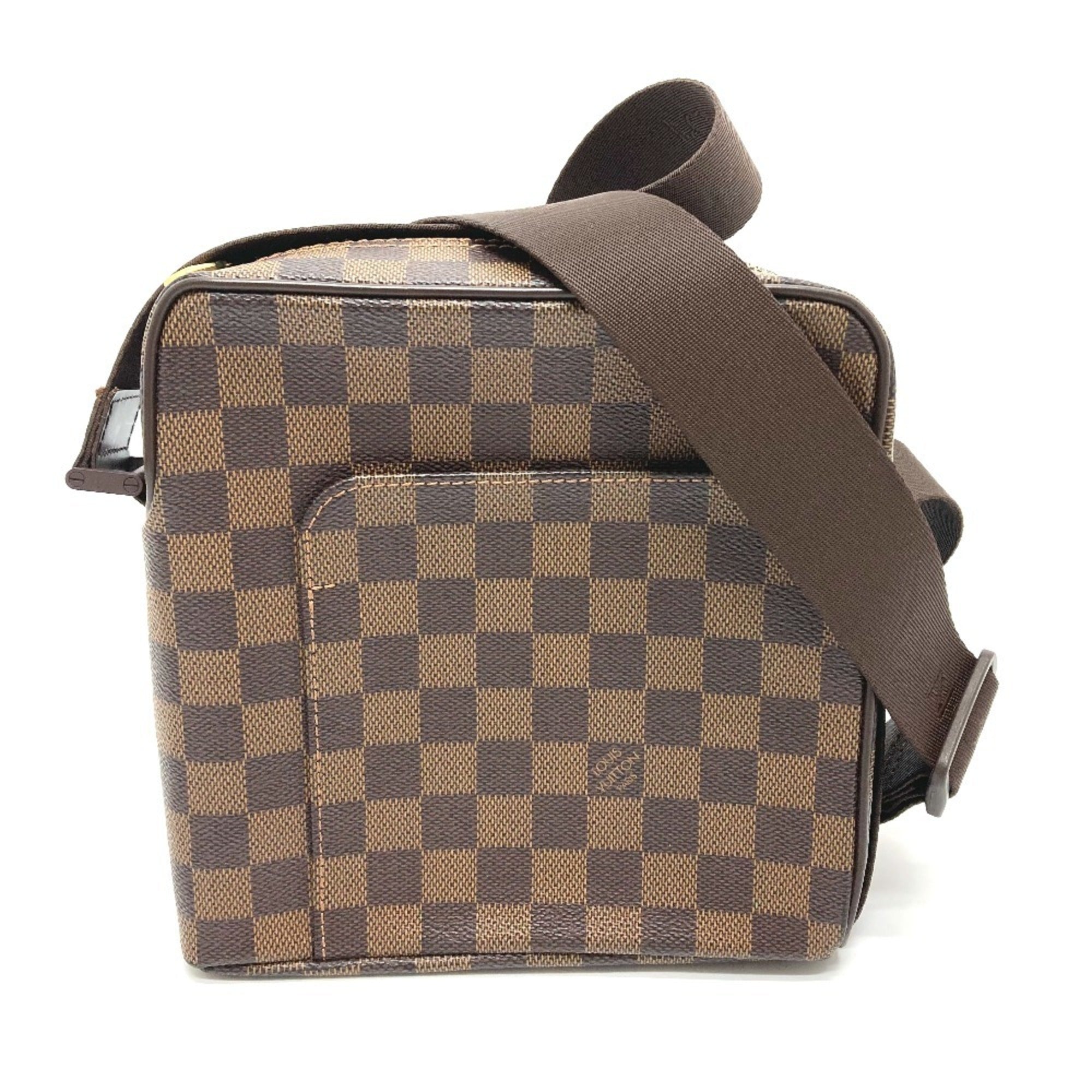 Louis Vuitton Damier Brown Ebene Damier Canvas Pochette Shoulder Bag (Pre-Owned)