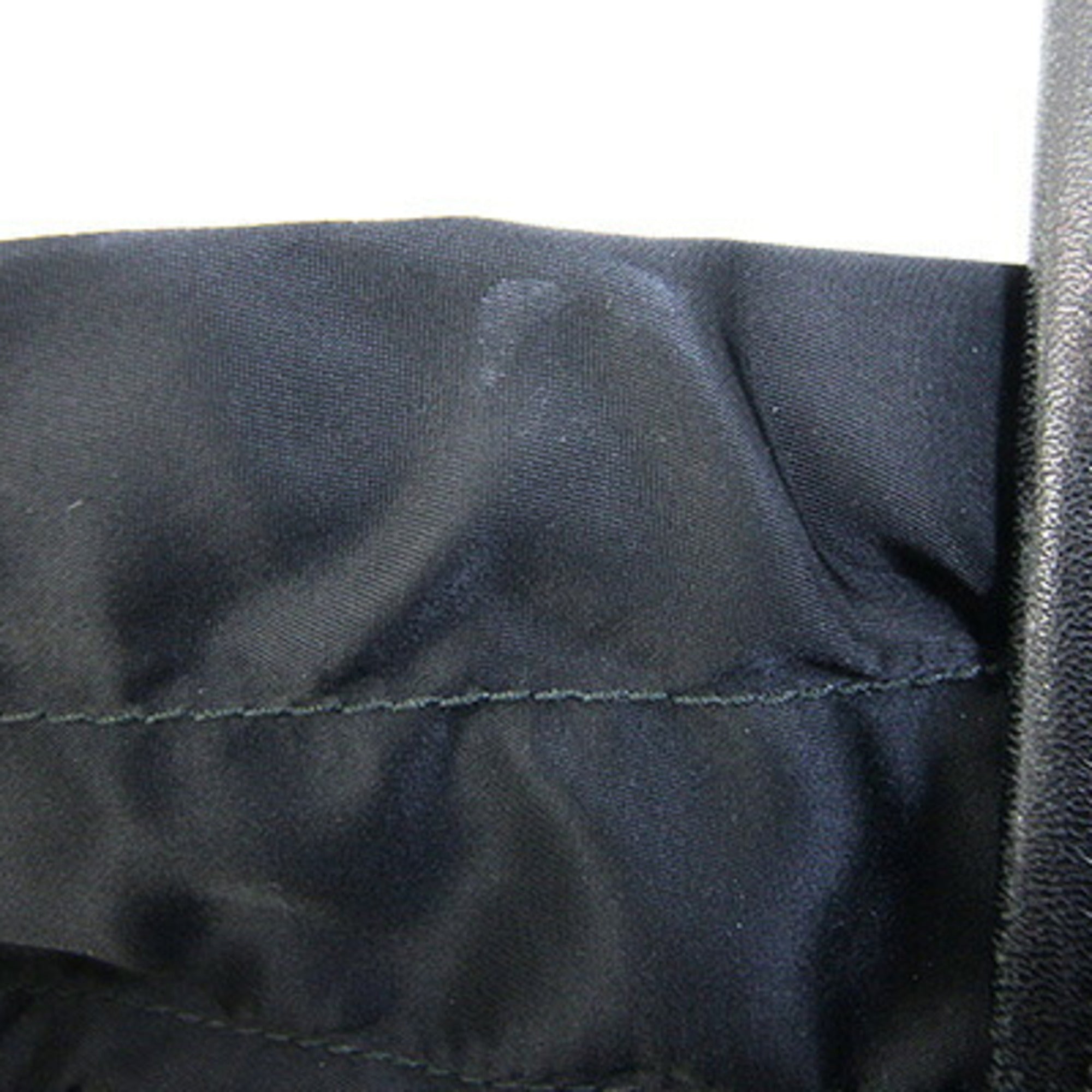 Prada Black Nero Leather Nylon Tote Bag (Pre-Owned)