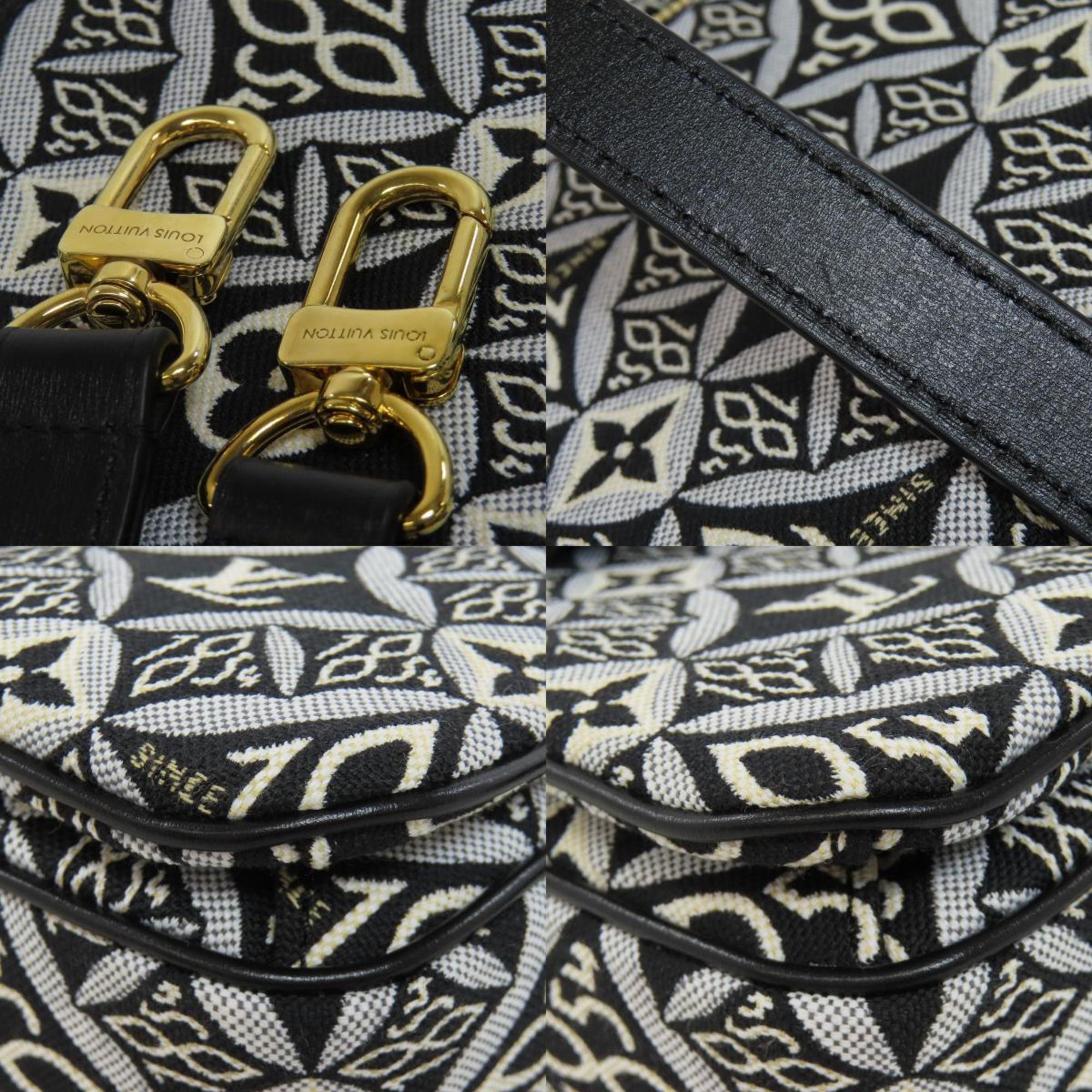 Louis Vuitton Black White Monogram Handbag (Pre-Owned)