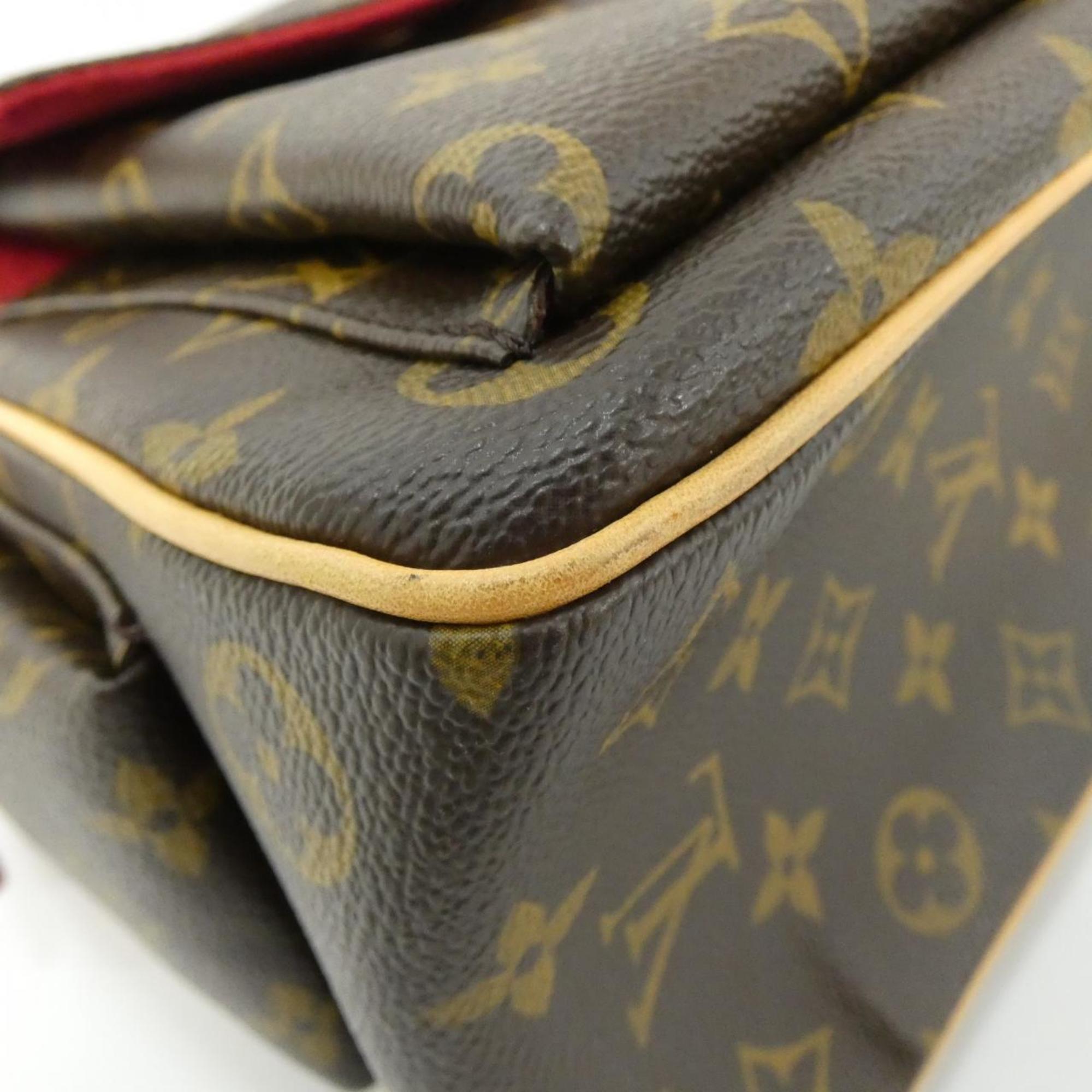 Louis Vuitton Monogram Marron Coated Canvas Handbag (Pre-Owned)