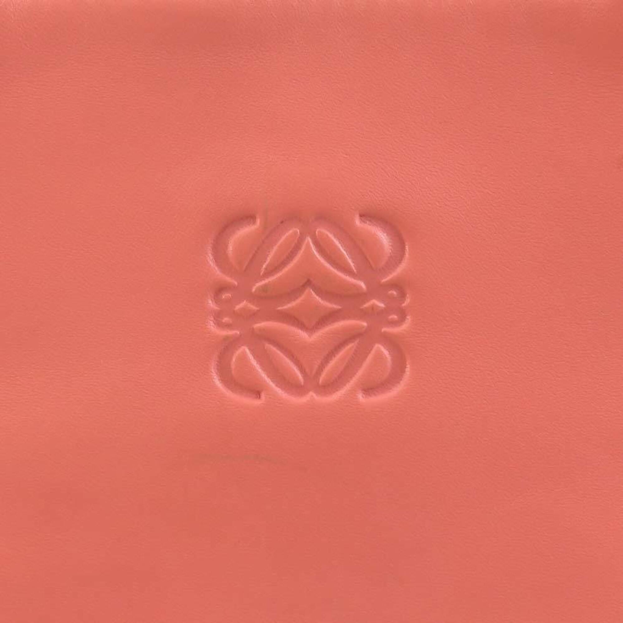 Loewe Salmon Pink Leather Handbag Tote Bag (Pre-Owned)